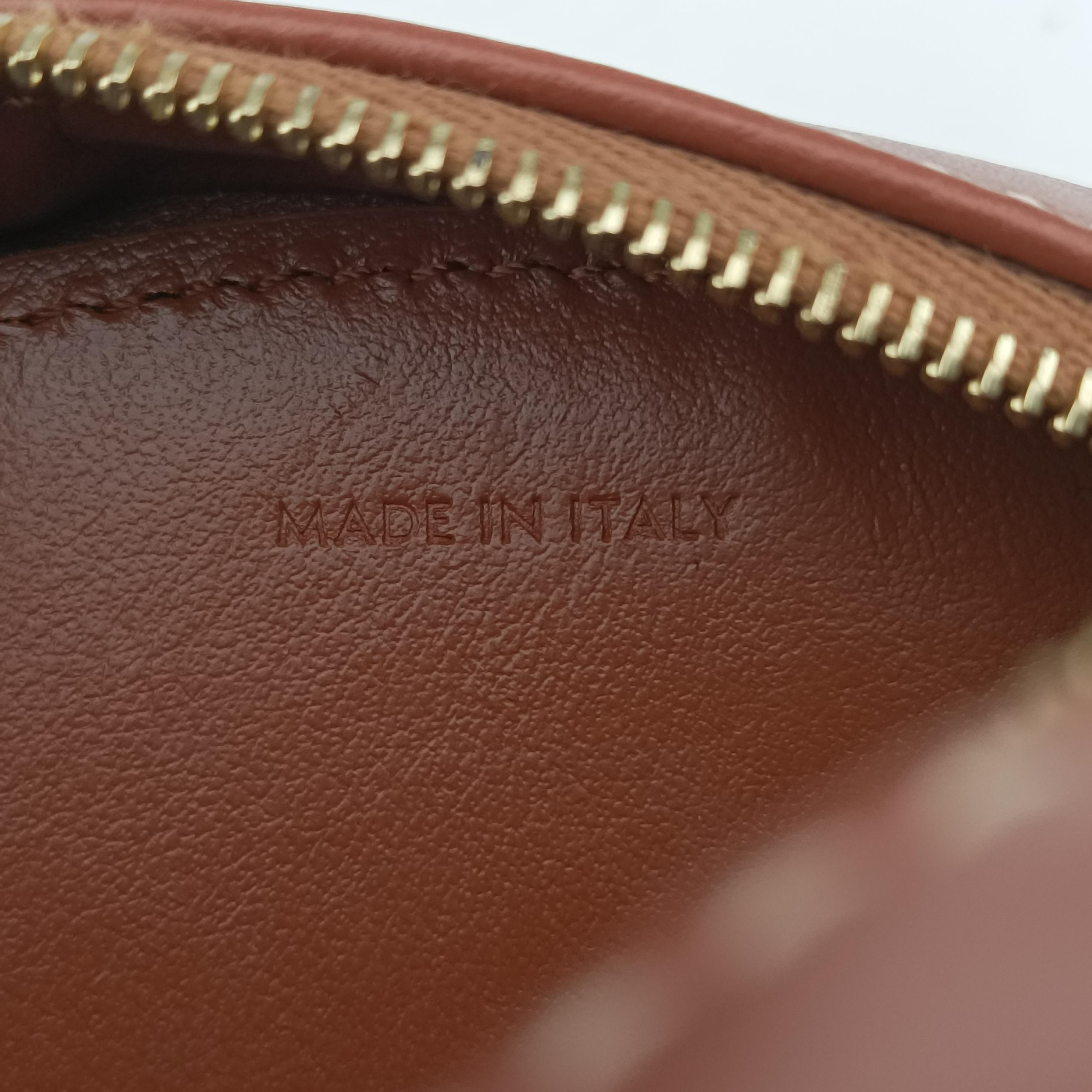 Pre-owned Celine Oval Purse Cuir Triomphe Brown Leather  shoulderbag | stylenewstar