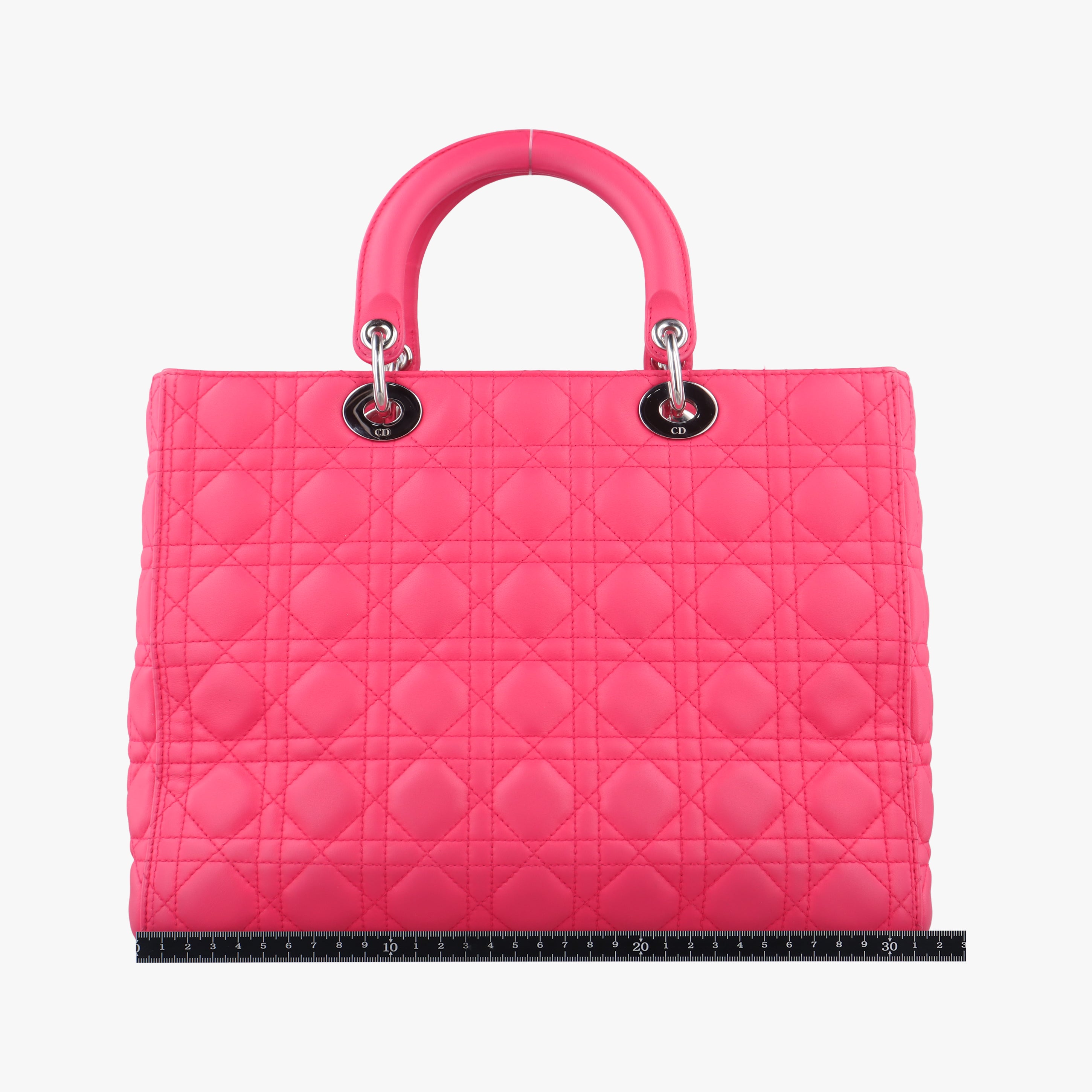 Pre-owned Christian Dior Lady Dior Rose lambskin  shoulderbag | stylenewstar