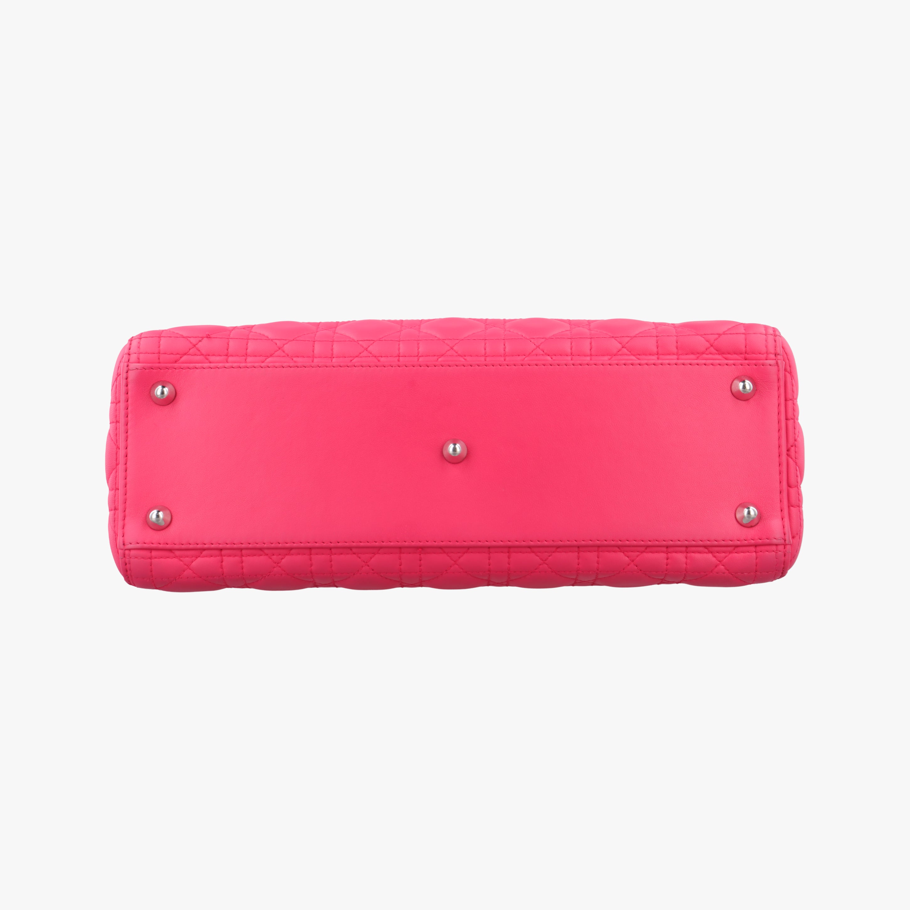 Pre-owned Christian Dior Lady Dior Rose lambskin  shoulderbag | stylenewstar