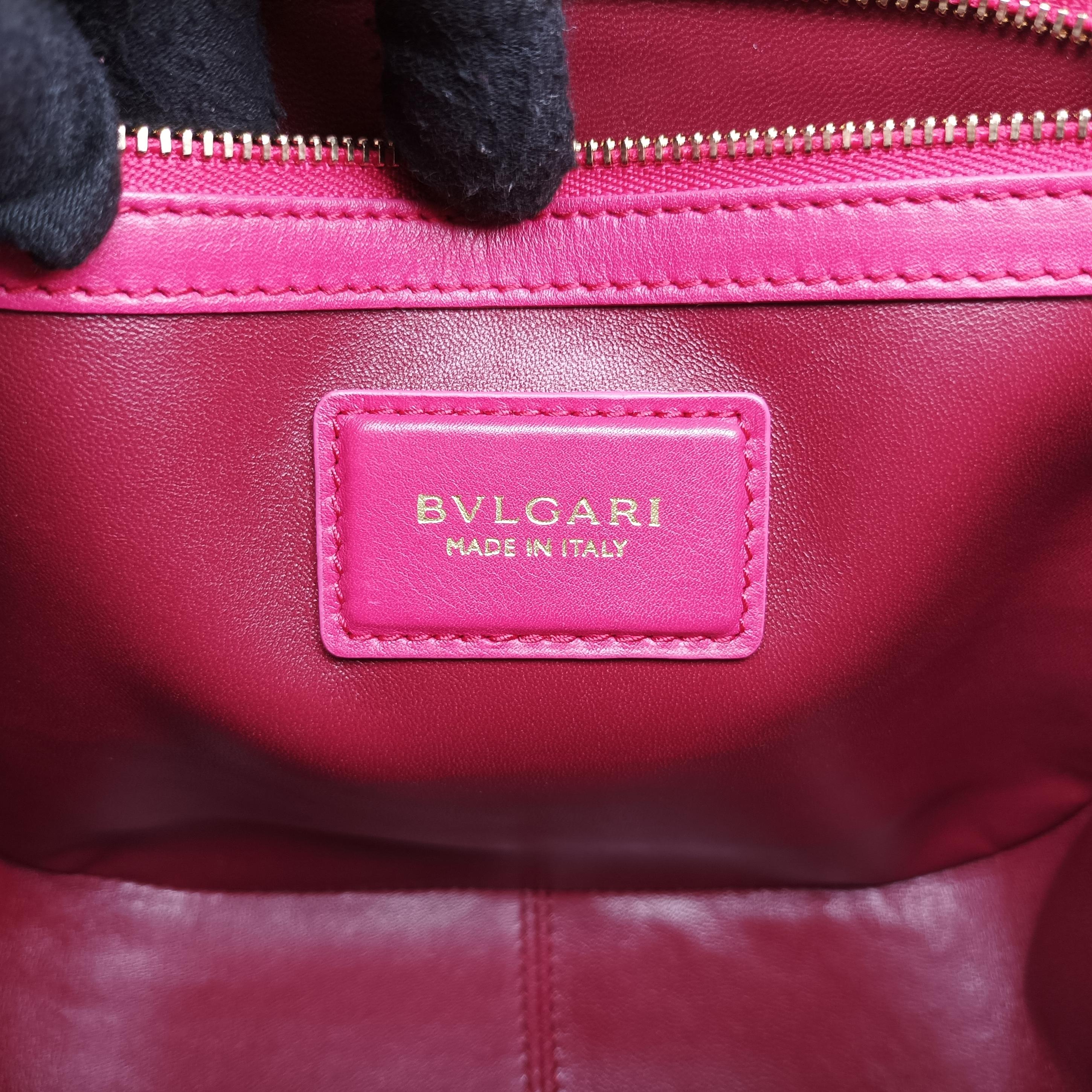 Pre-owned Bvlgari Divas' Dream Rose leather  shoulderbag | stylenewstar
