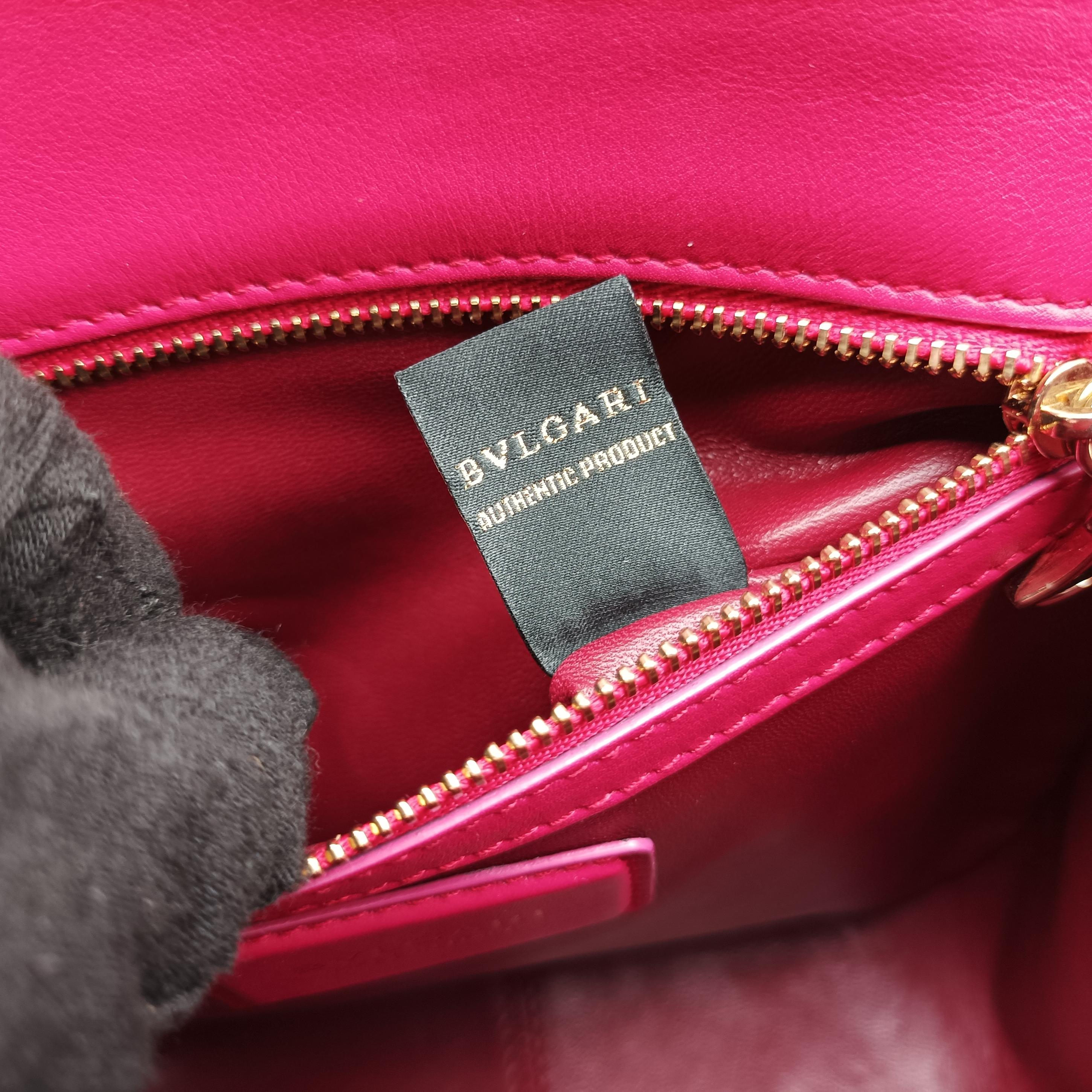 Pre-owned Bvlgari Divas' Dream Rose leather  shoulderbag | stylenewstar