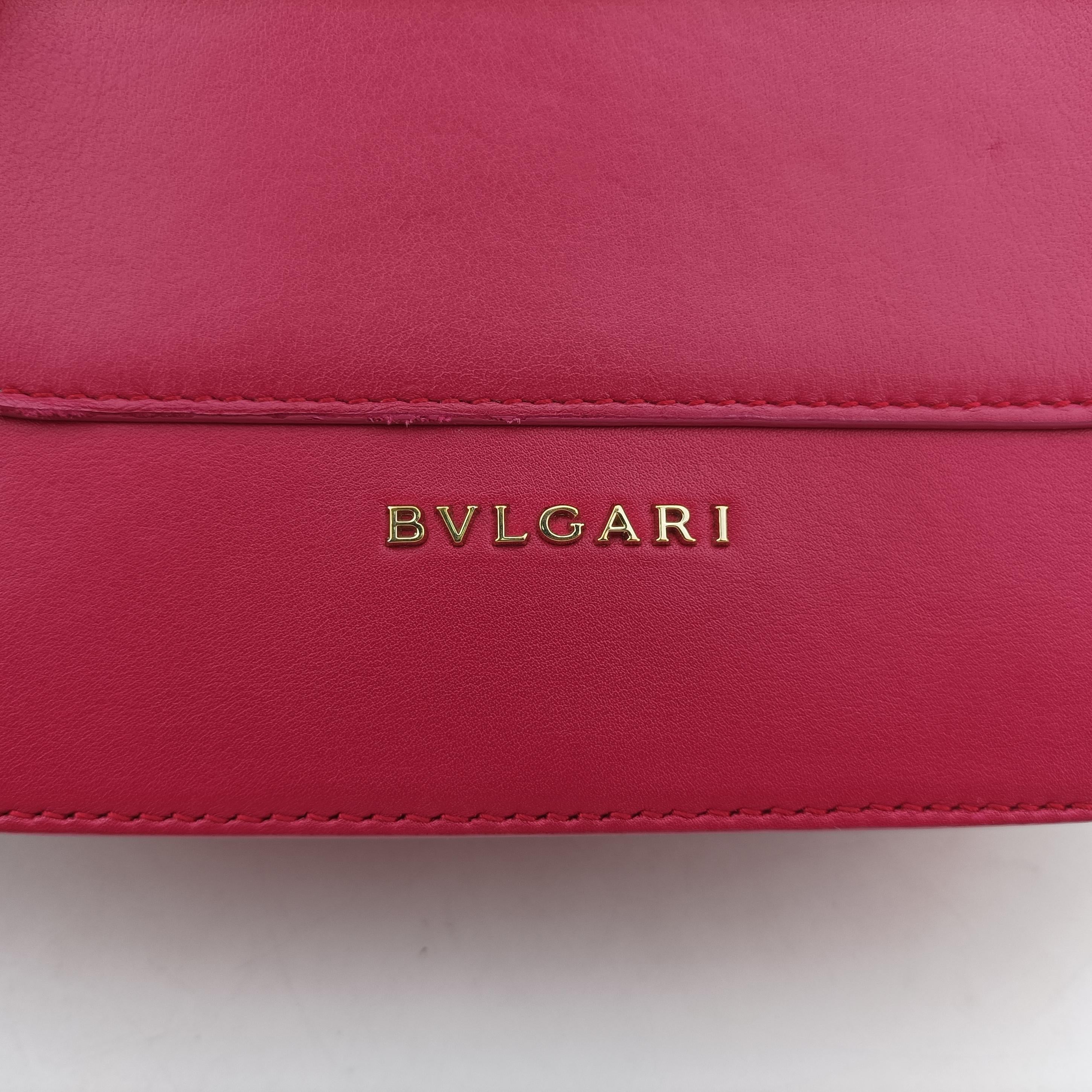 Pre-owned Bvlgari Divas' Dream Rose leather  shoulderbag | stylenewstar