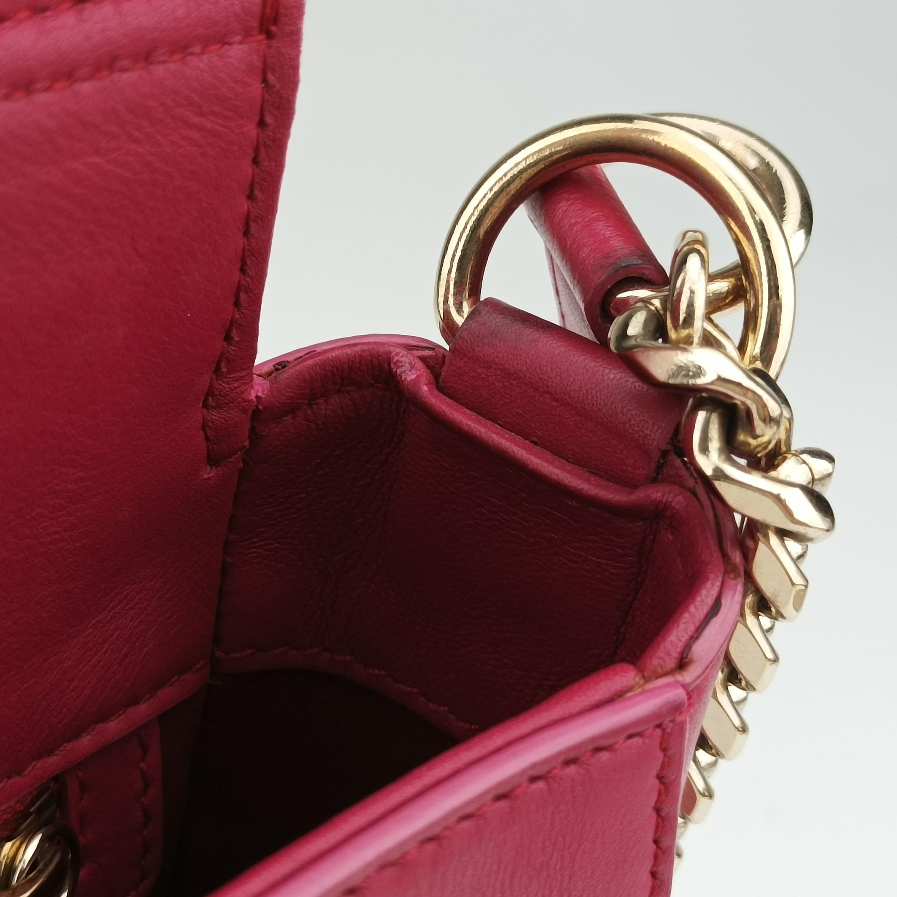Pre-owned Bvlgari Divas' Dream Rose leather  shoulderbag | stylenewstar