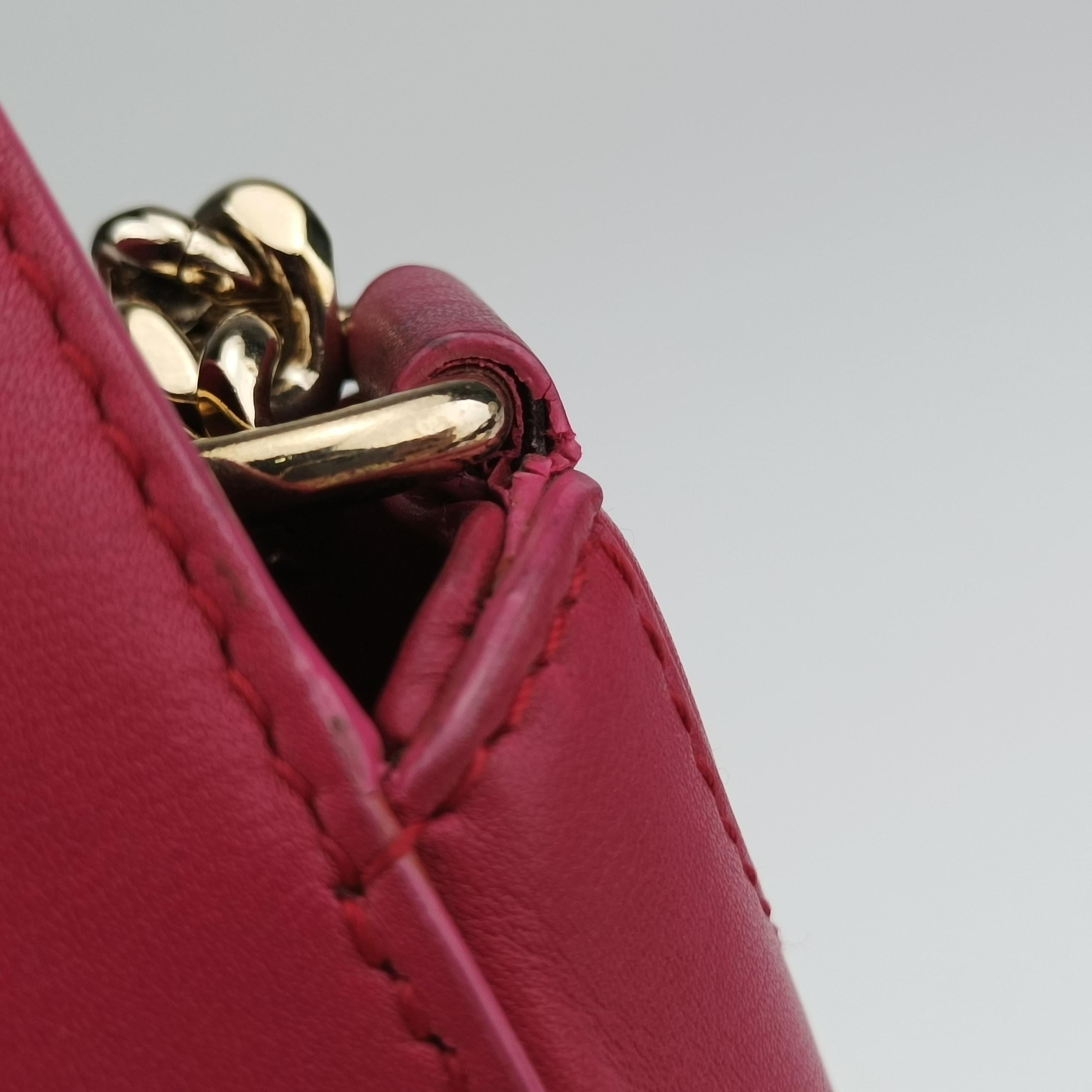 Pre-owned Bvlgari Divas' Dream Rose leather  shoulderbag | stylenewstar