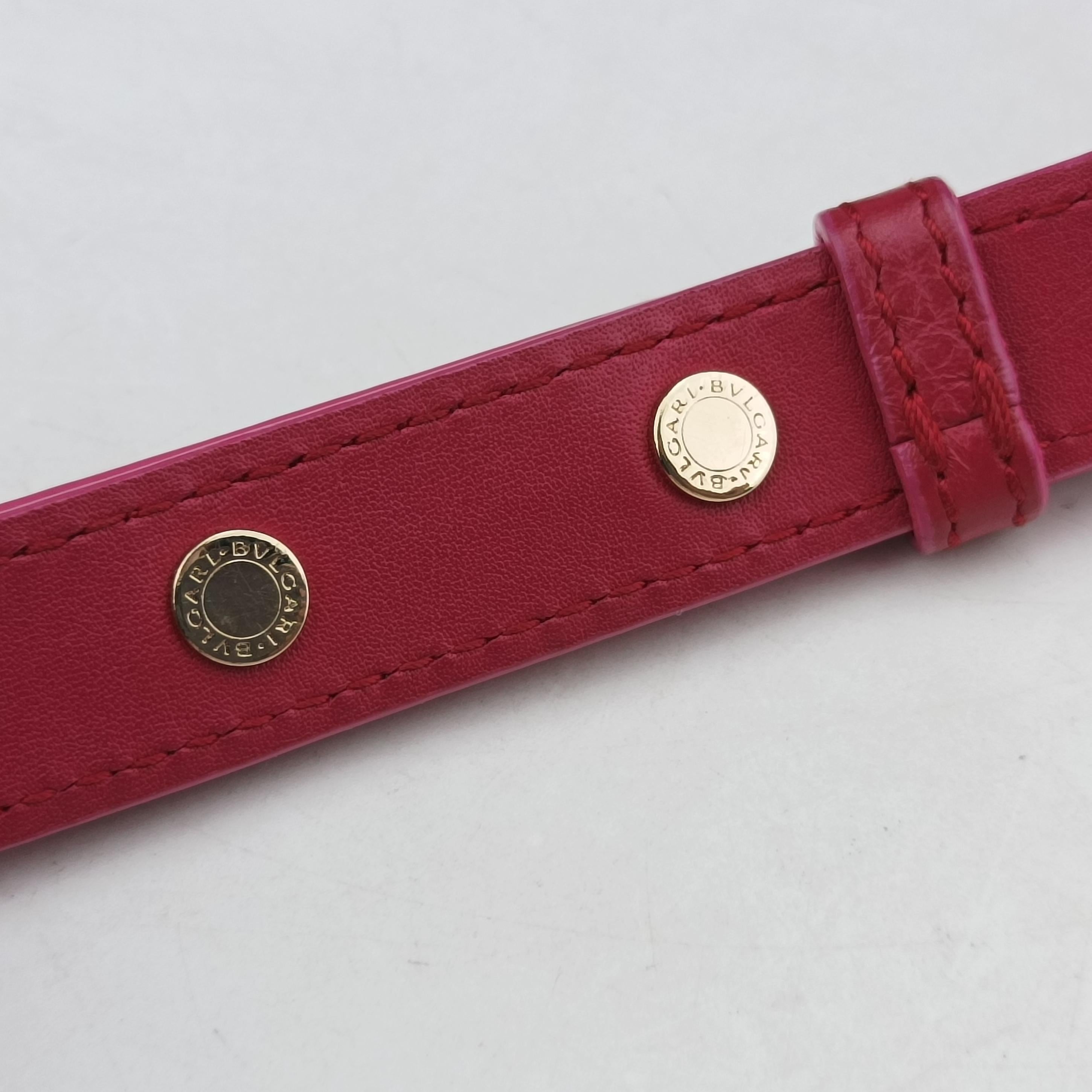 Pre-owned Bvlgari Divas' Dream Rose leather  shoulderbag | stylenewstar