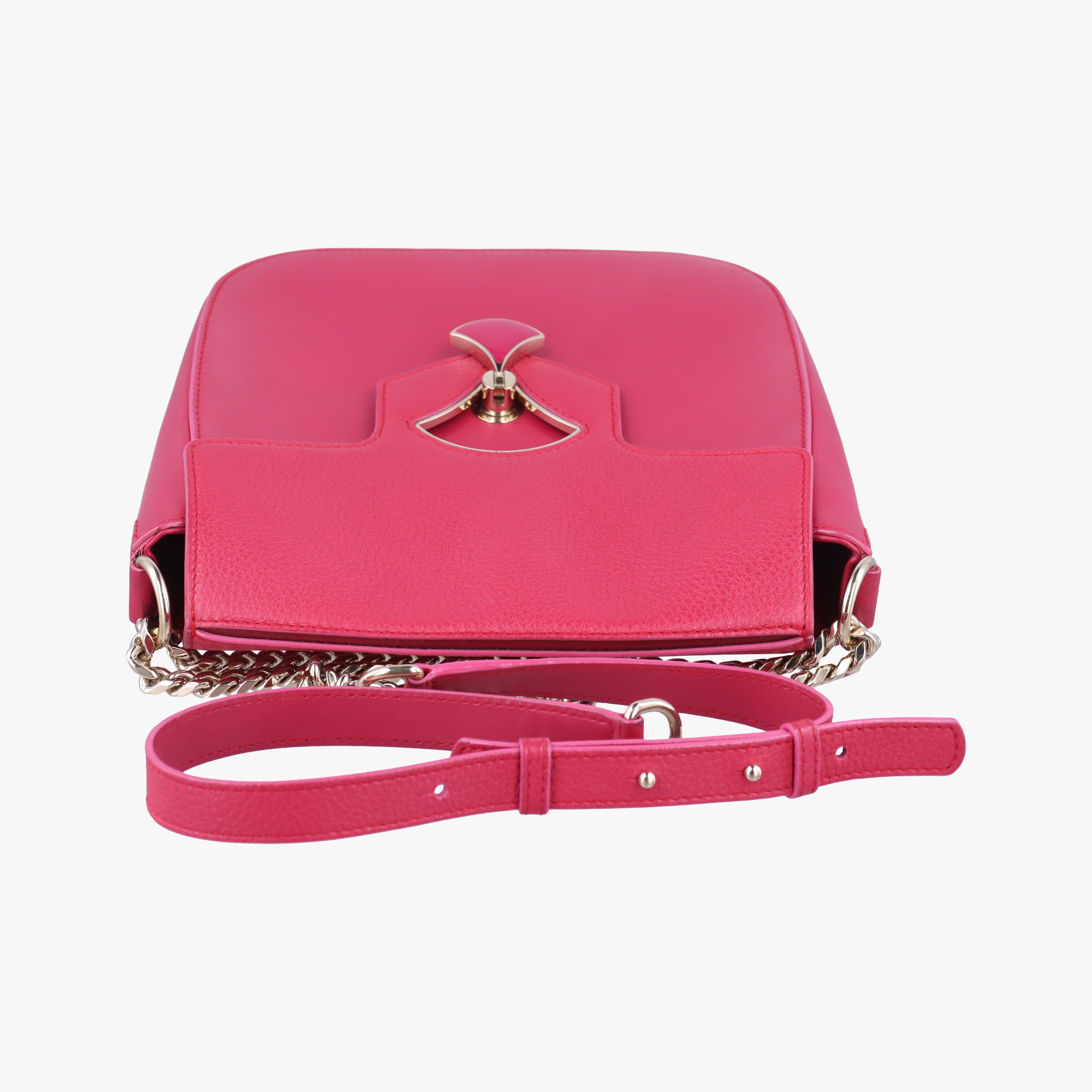 Pre-owned Bvlgari Divas' Dream Rose leather  shoulderbag | stylenewstar