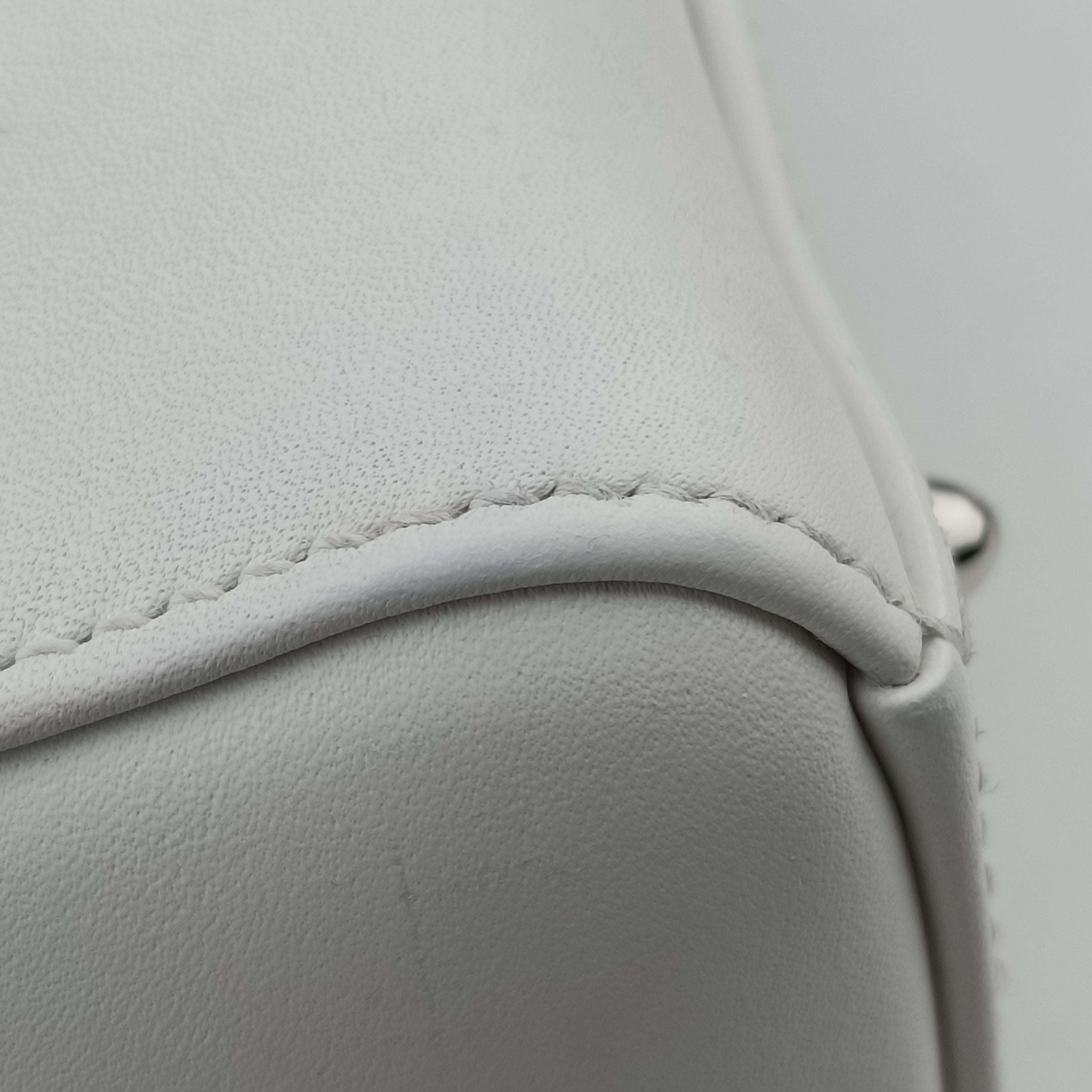 Pre-owned Christian Dior Lady Dior White×Multicolour Leather  shoulderbag | stylenewstar