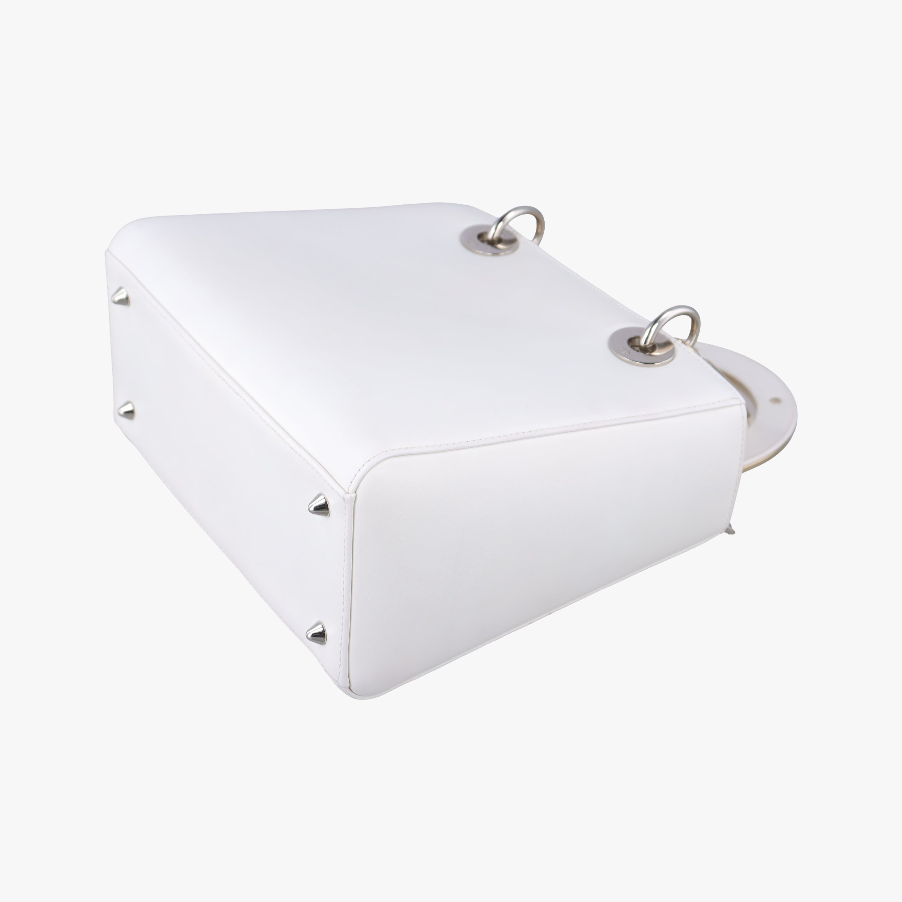 Pre-owned Christian Dior Lady Dior White×Multicolour Leather  shoulderbag | stylenewstar