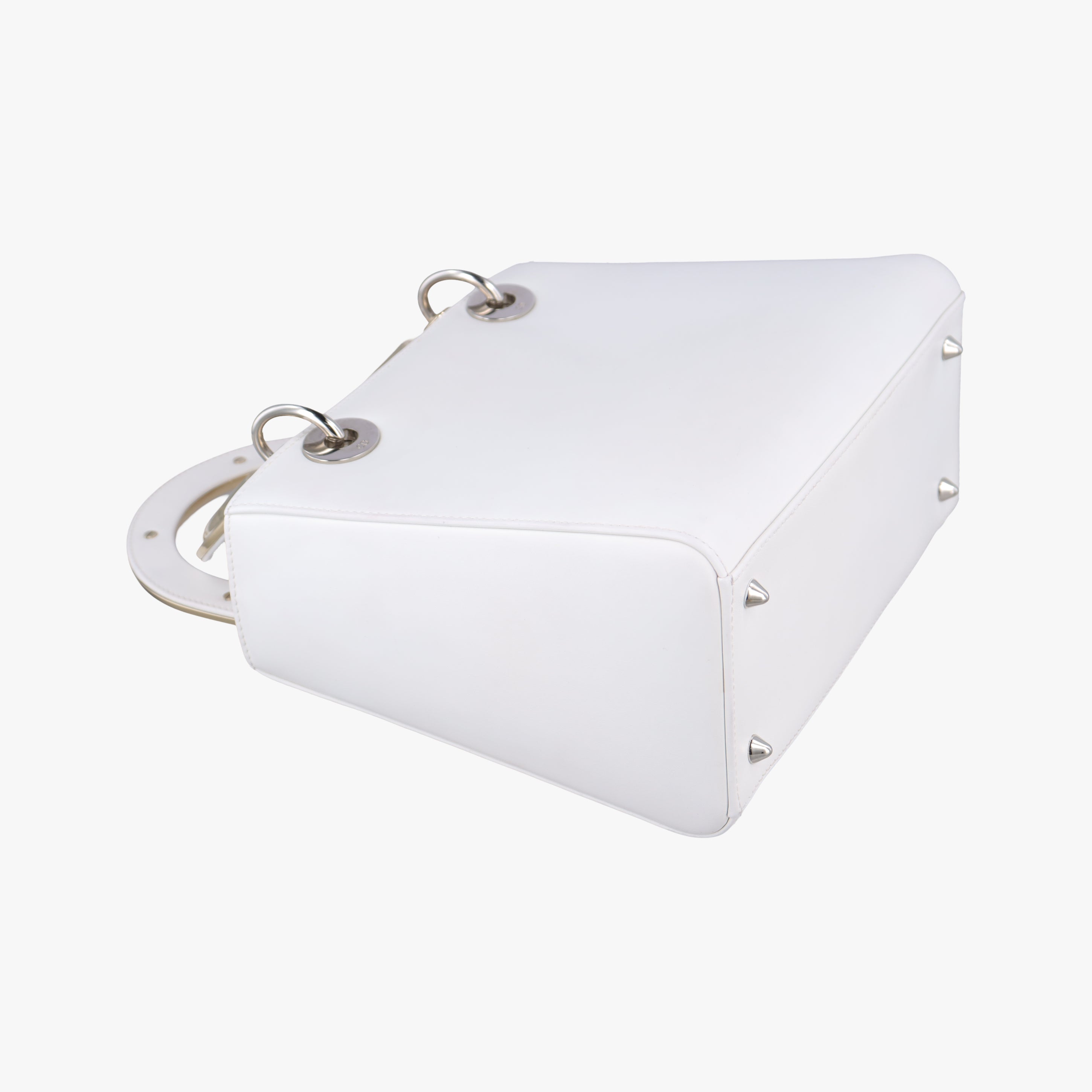 Pre-owned Christian Dior Lady Dior White×Multicolour Leather  shoulderbag | stylenewstar