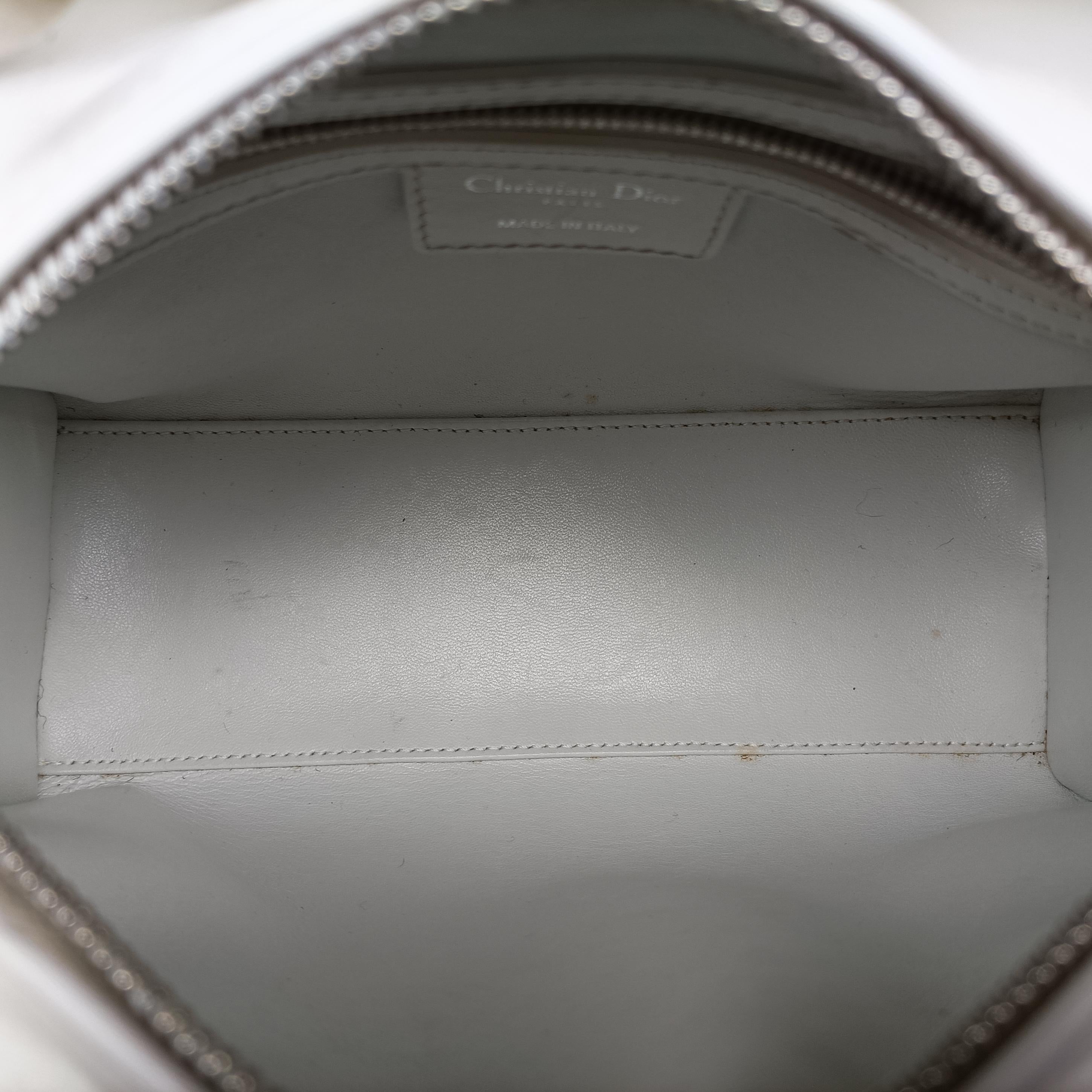 Pre-owned Christian Dior Lady Dior White×Multicolour Leather  shoulderbag | stylenewstar