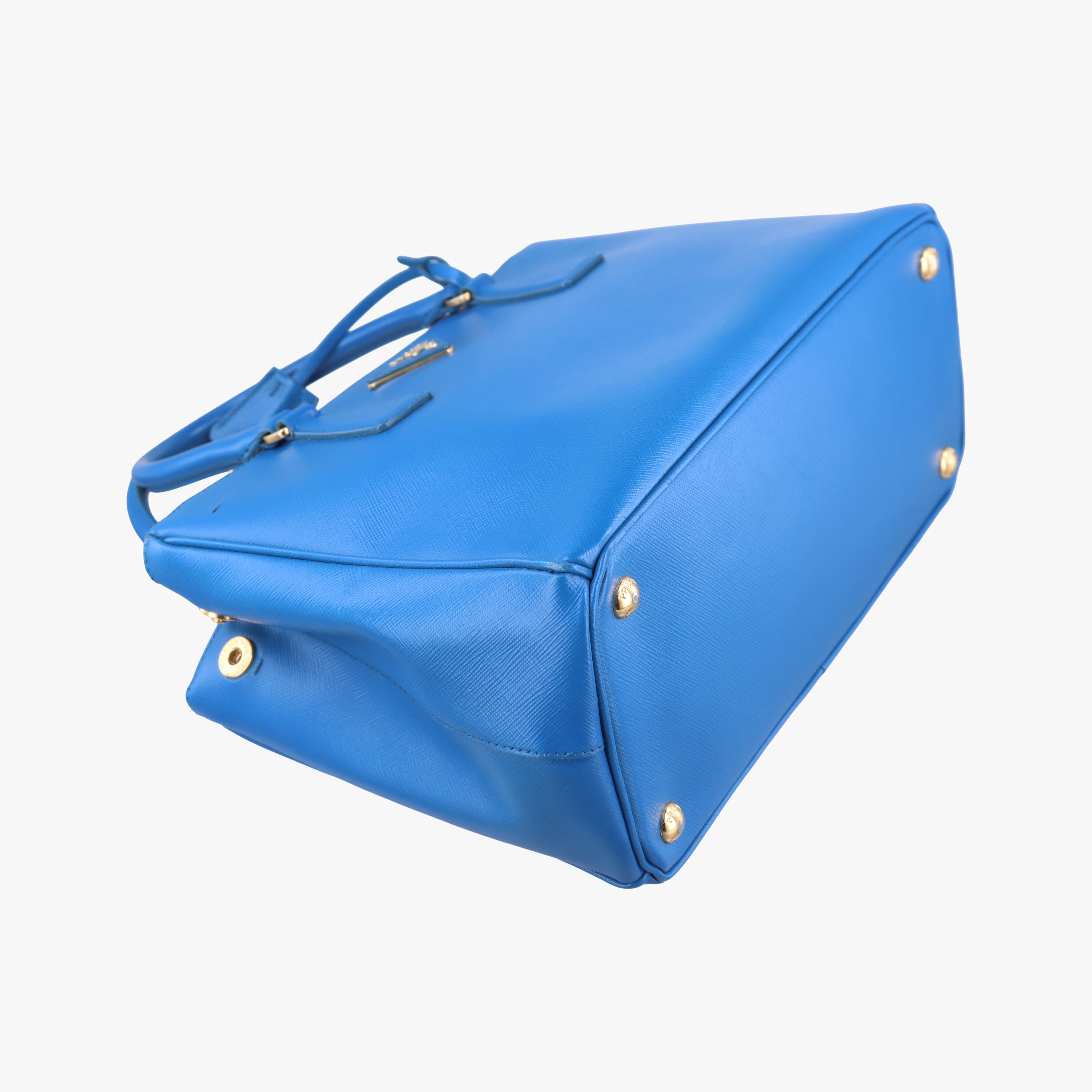 Vintage Prada Galleria Blue SAFFIANO Leather BN1801 shoulderbag | stylenewstar