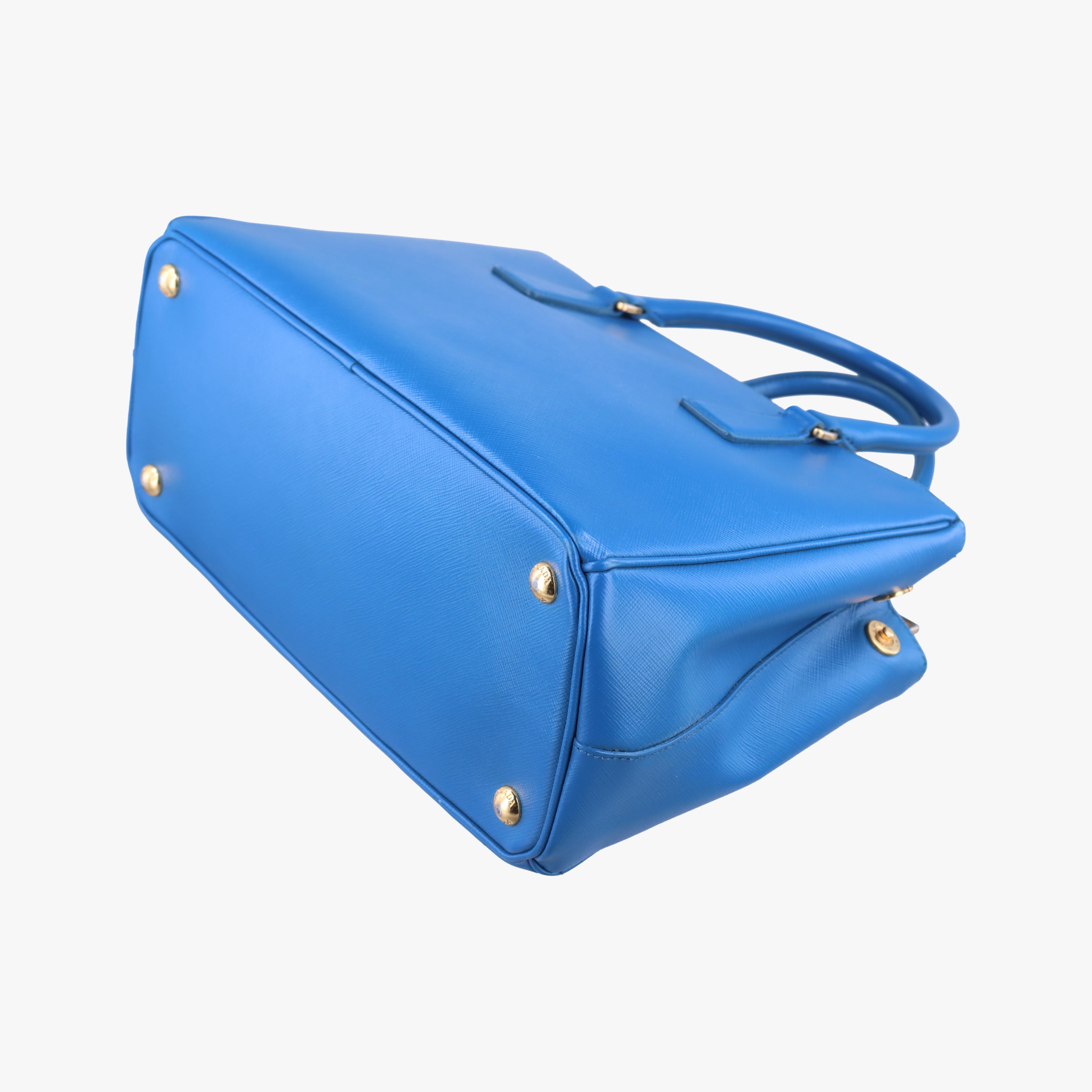 Vintage Prada Galleria Blue SAFFIANO Leather BN1801 shoulderbag | stylenewstar