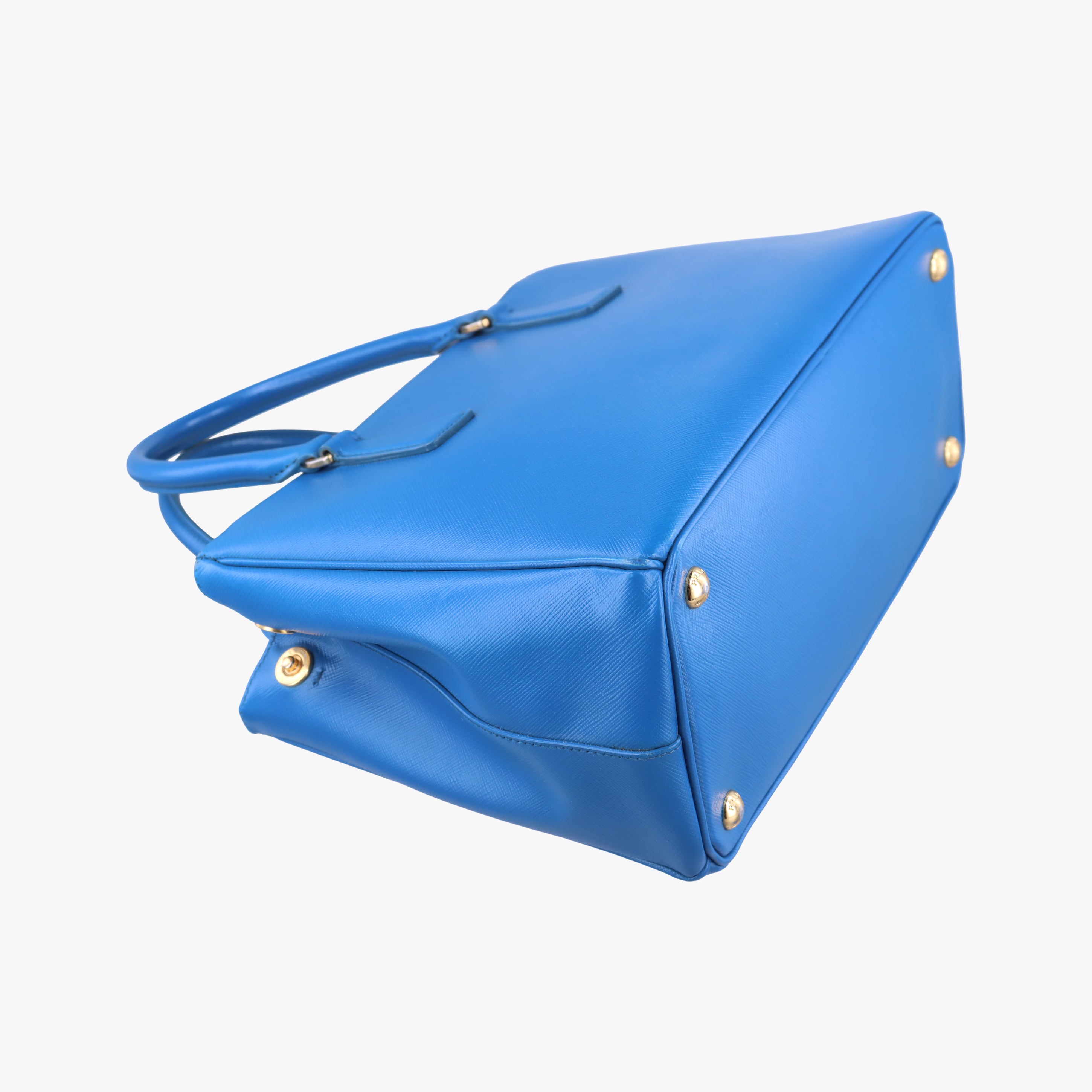 Vintage Prada Galleria Blue SAFFIANO Leather BN1801 shoulderbag | stylenewstar