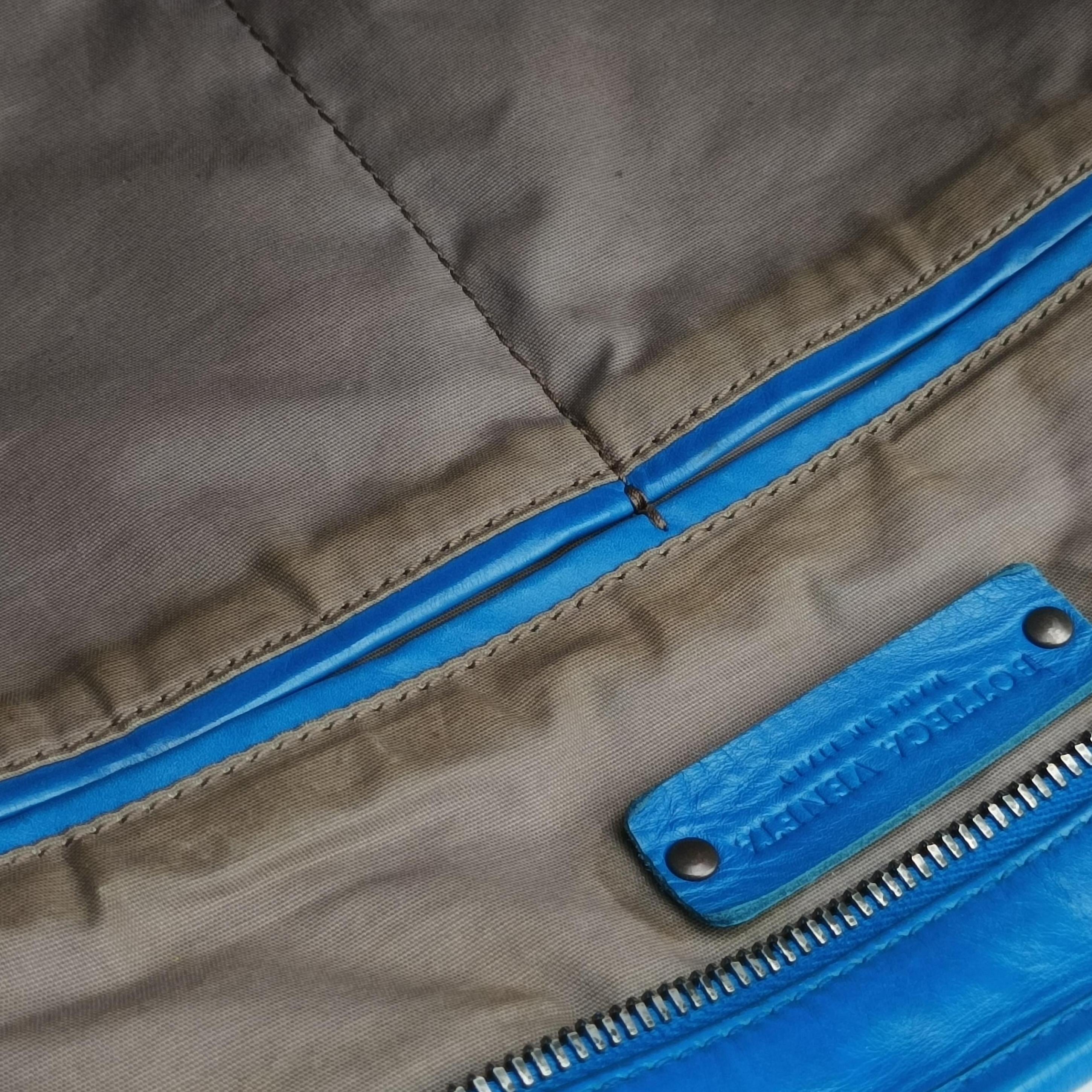 Secondhand Bottega Veneta Intrecciato Blue lambskin  handbag | stylenewstar