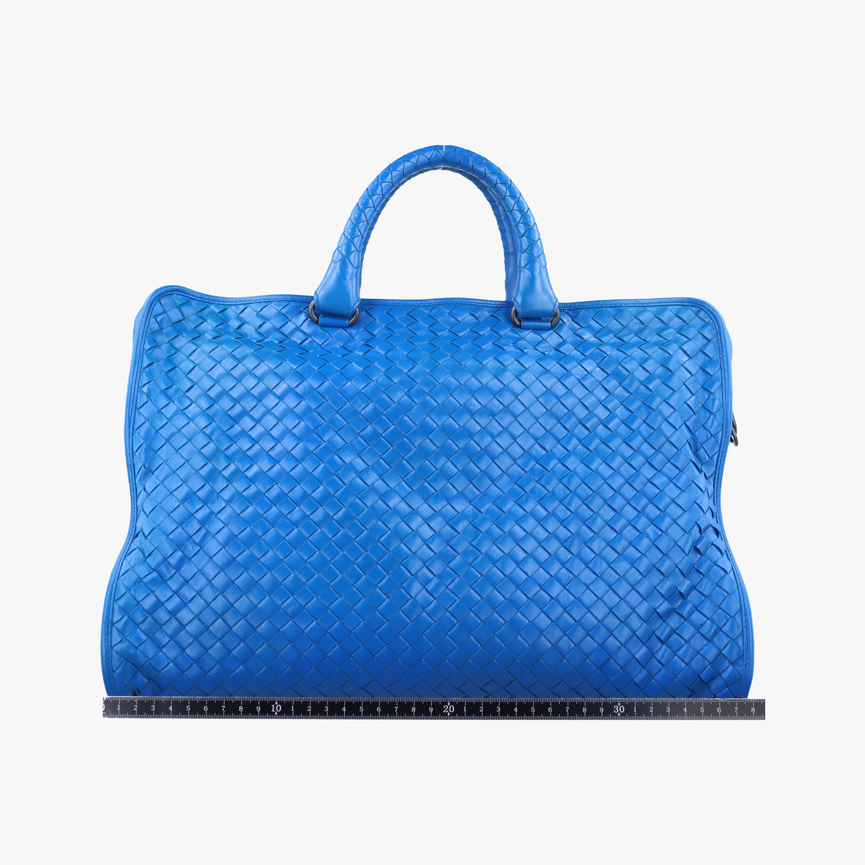 Secondhand Bottega Veneta Intrecciato Blue lambskin  handbag | stylenewstar