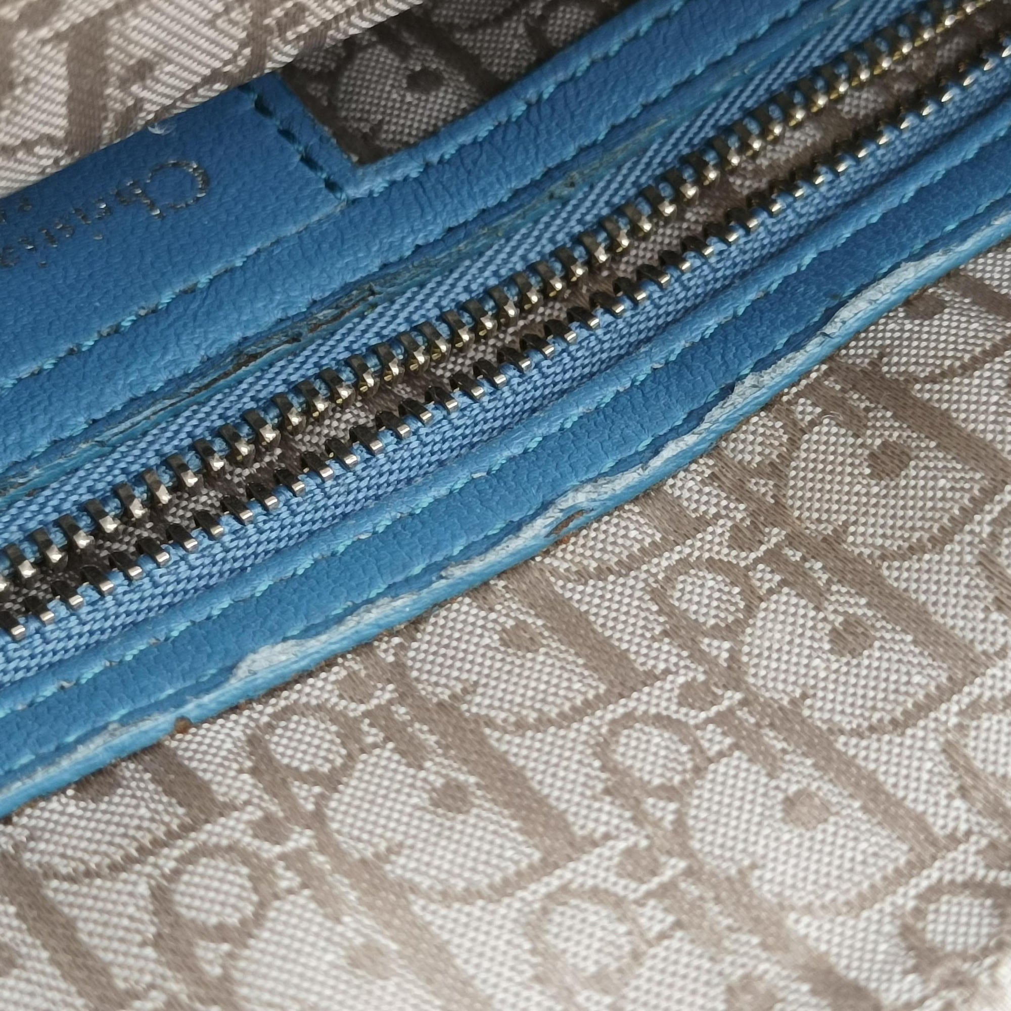Pre-owned Christian Dior Lady Dior Blue lambskin  handbag | stylenewstar