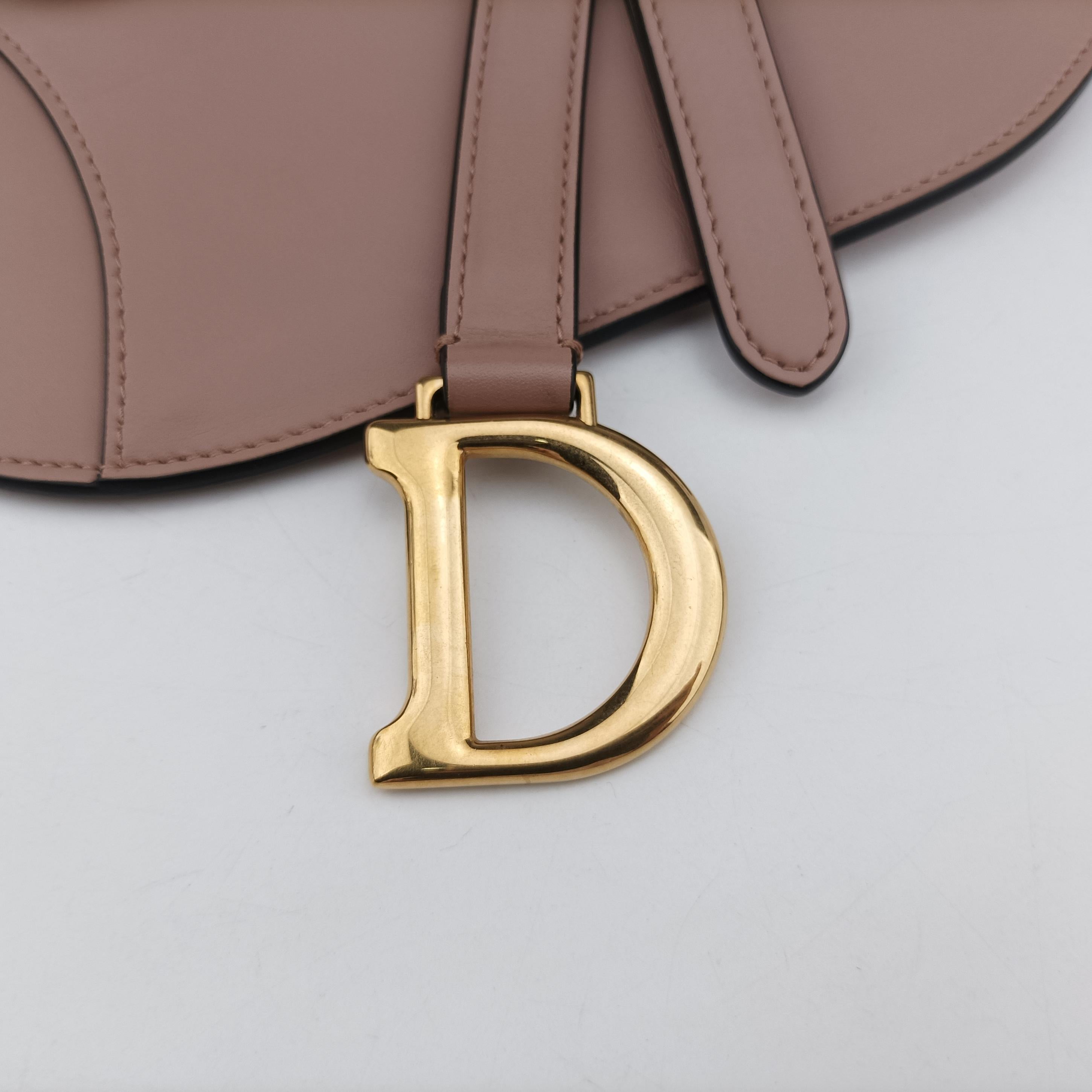 Pre-owned Christian Dior saddle Pink leather  bum bag/waist bag | stylenewstar