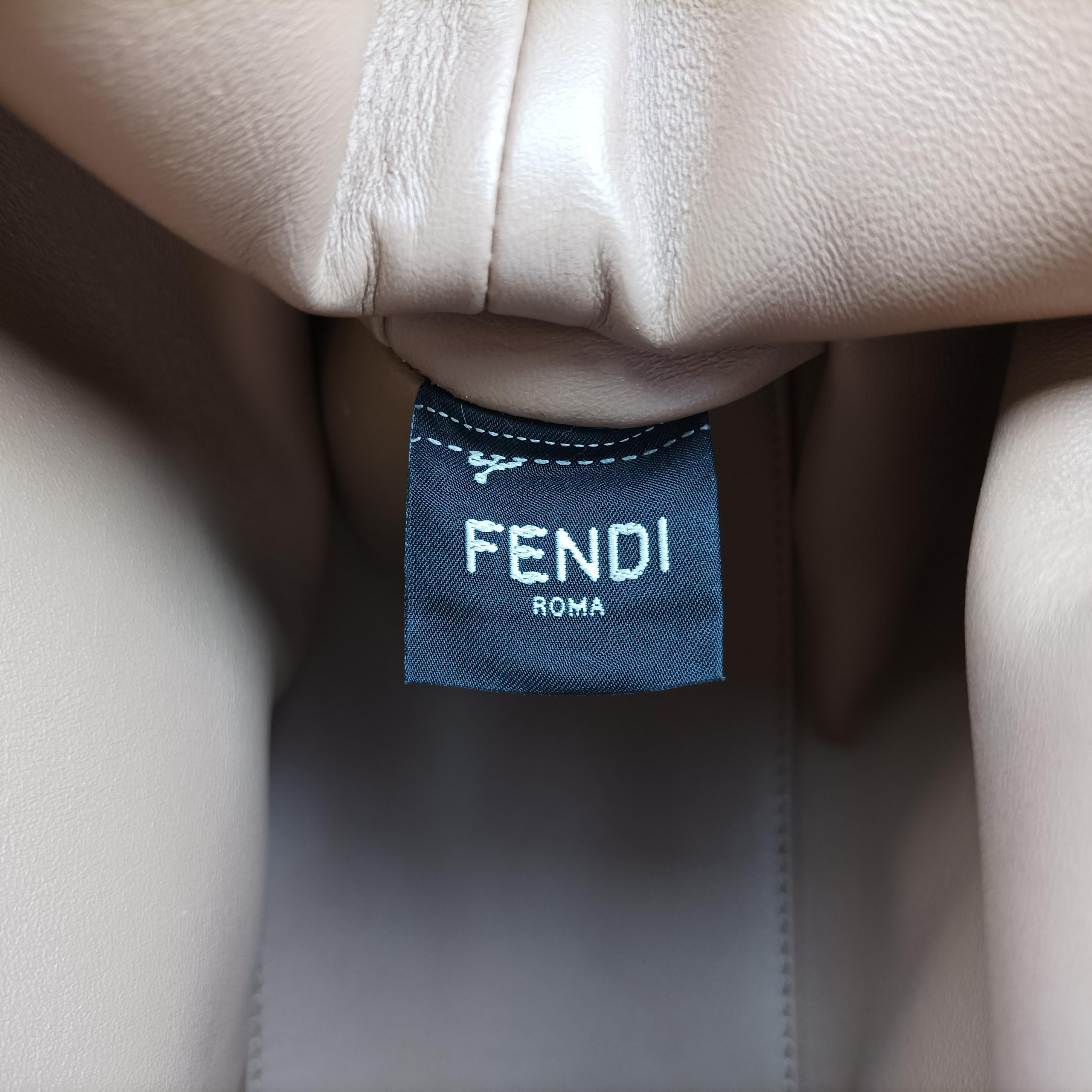 Secondhand Fendi First Beige Flannel  Wool 8BP127 shoulderbag | stylenewstar