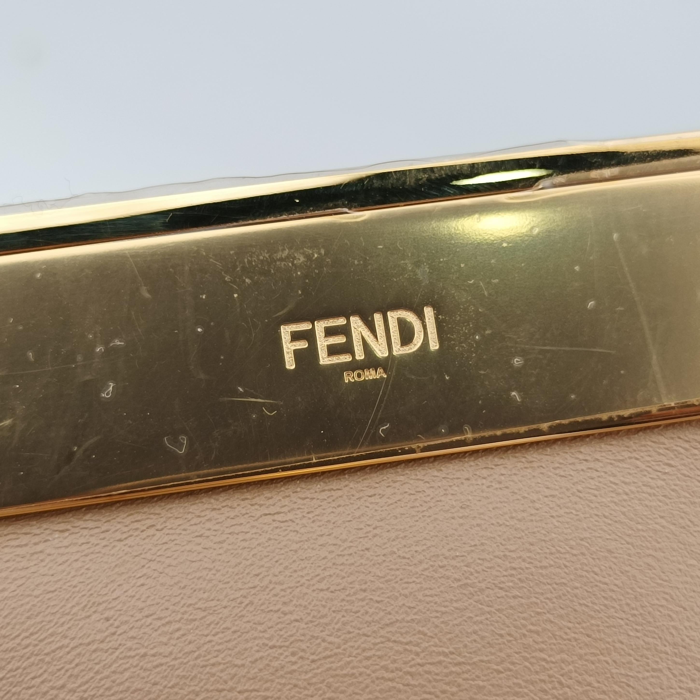 Secondhand Fendi First Beige Flannel  Wool 8BP127 shoulderbag | stylenewstar
