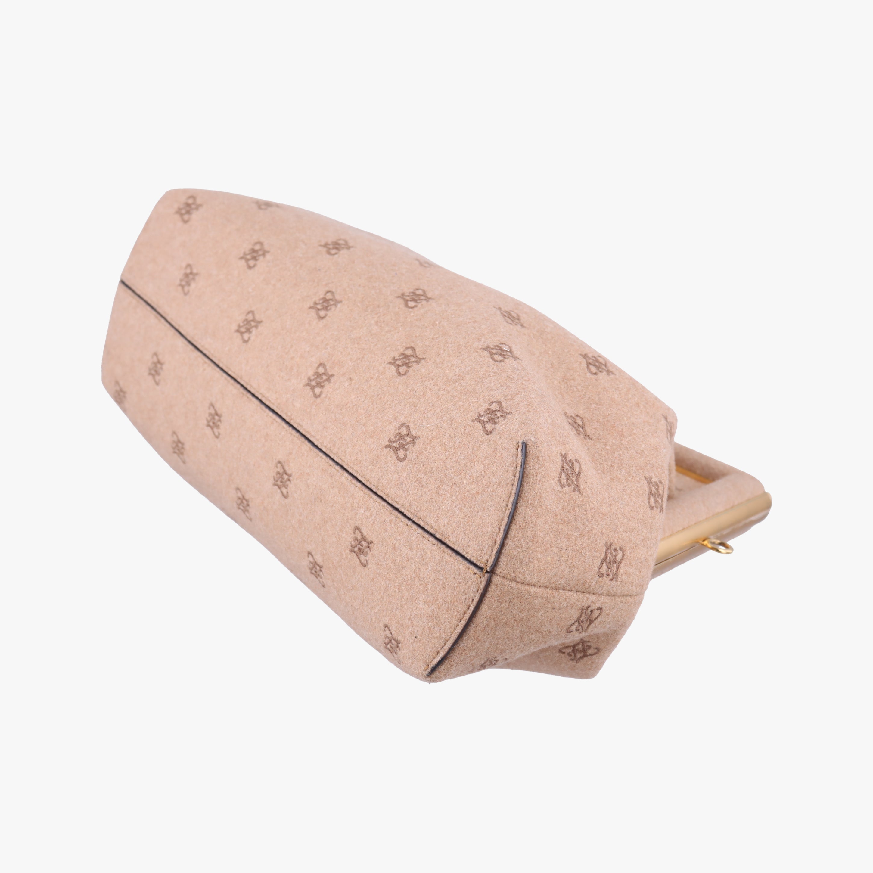 Secondhand Fendi First Beige Flannel  Wool 8BP127 shoulderbag | stylenewstar