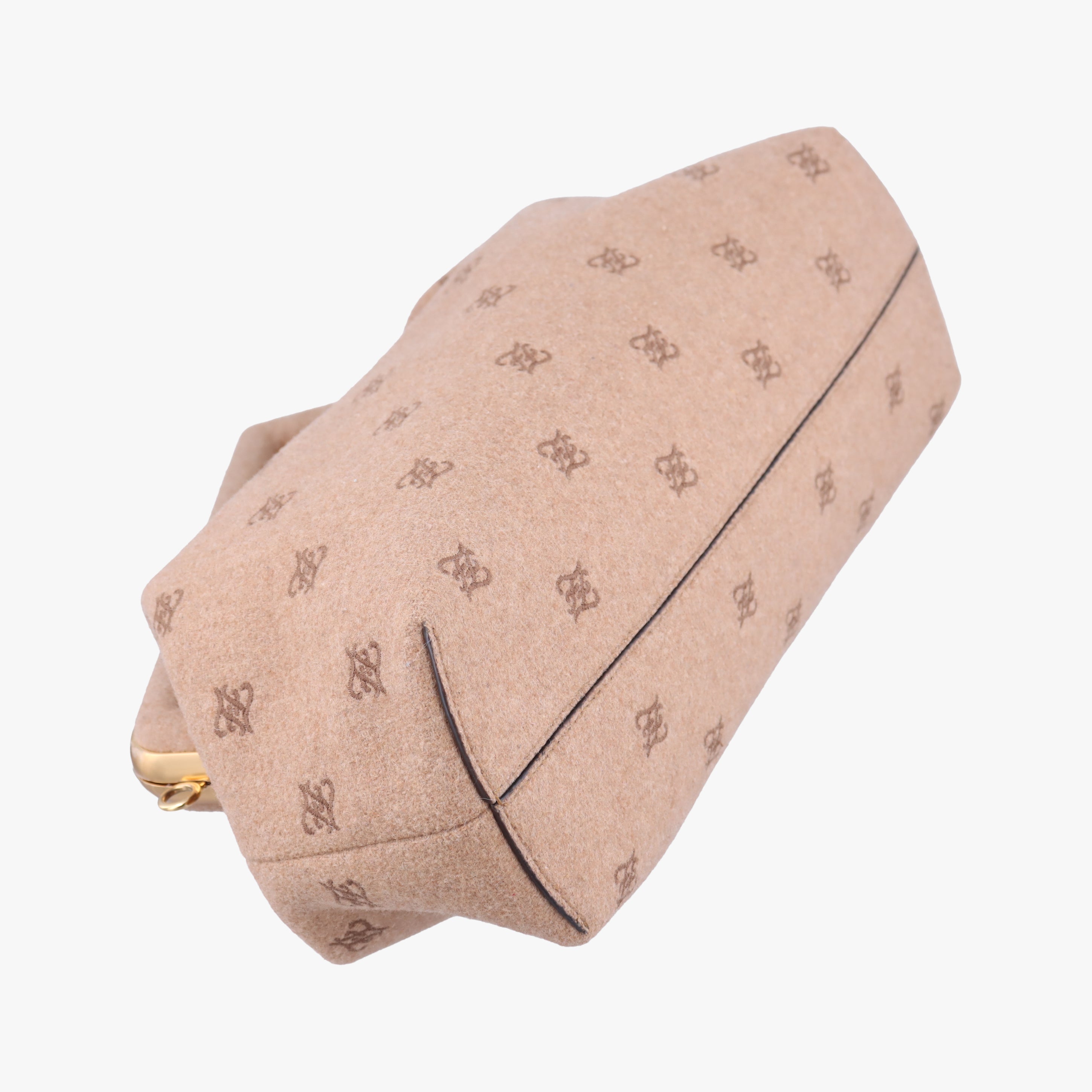 Secondhand Fendi First Beige Flannel  Wool 8BP127 shoulderbag | stylenewstar