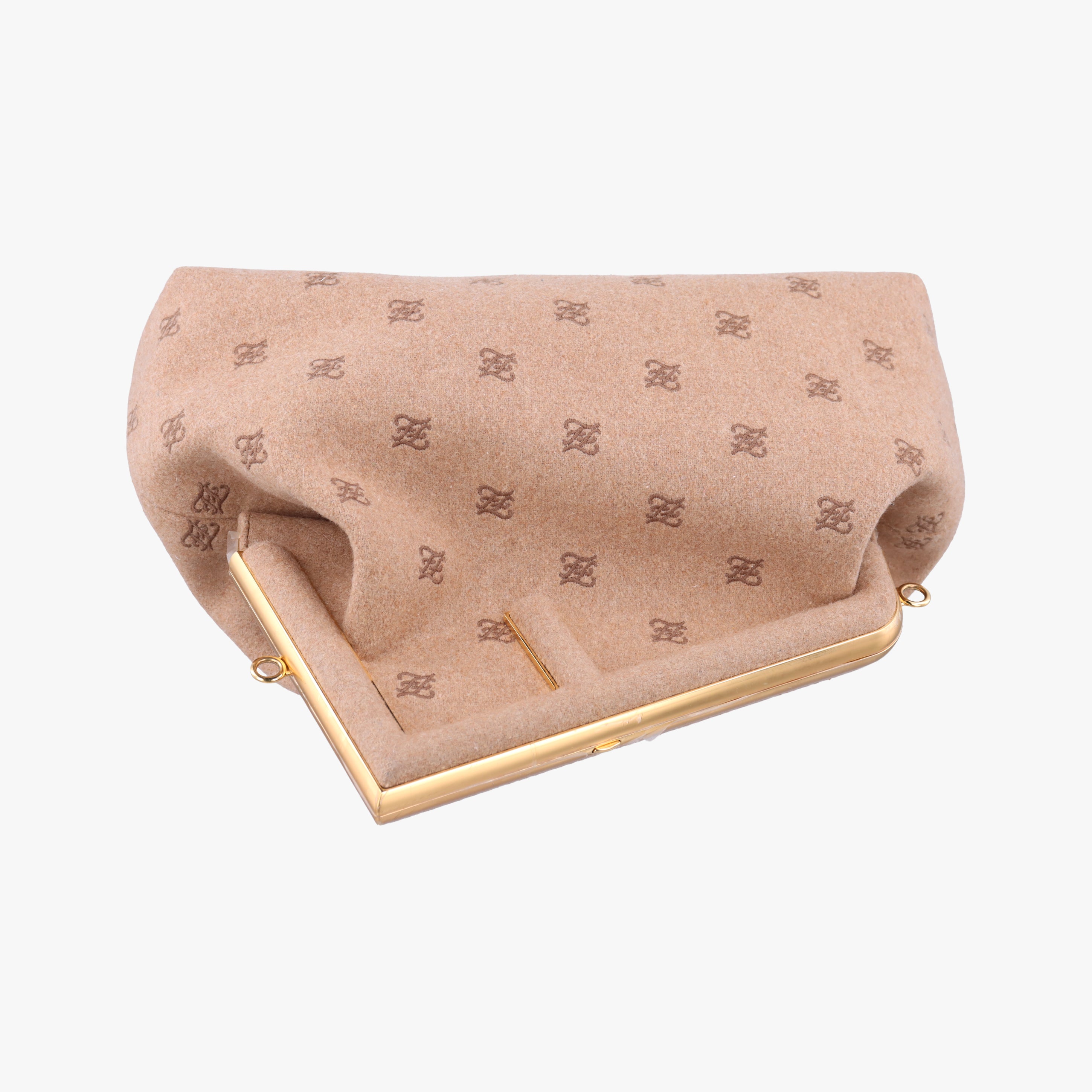 Secondhand Fendi First Beige Flannel  Wool 8BP127 shoulderbag | stylenewstar