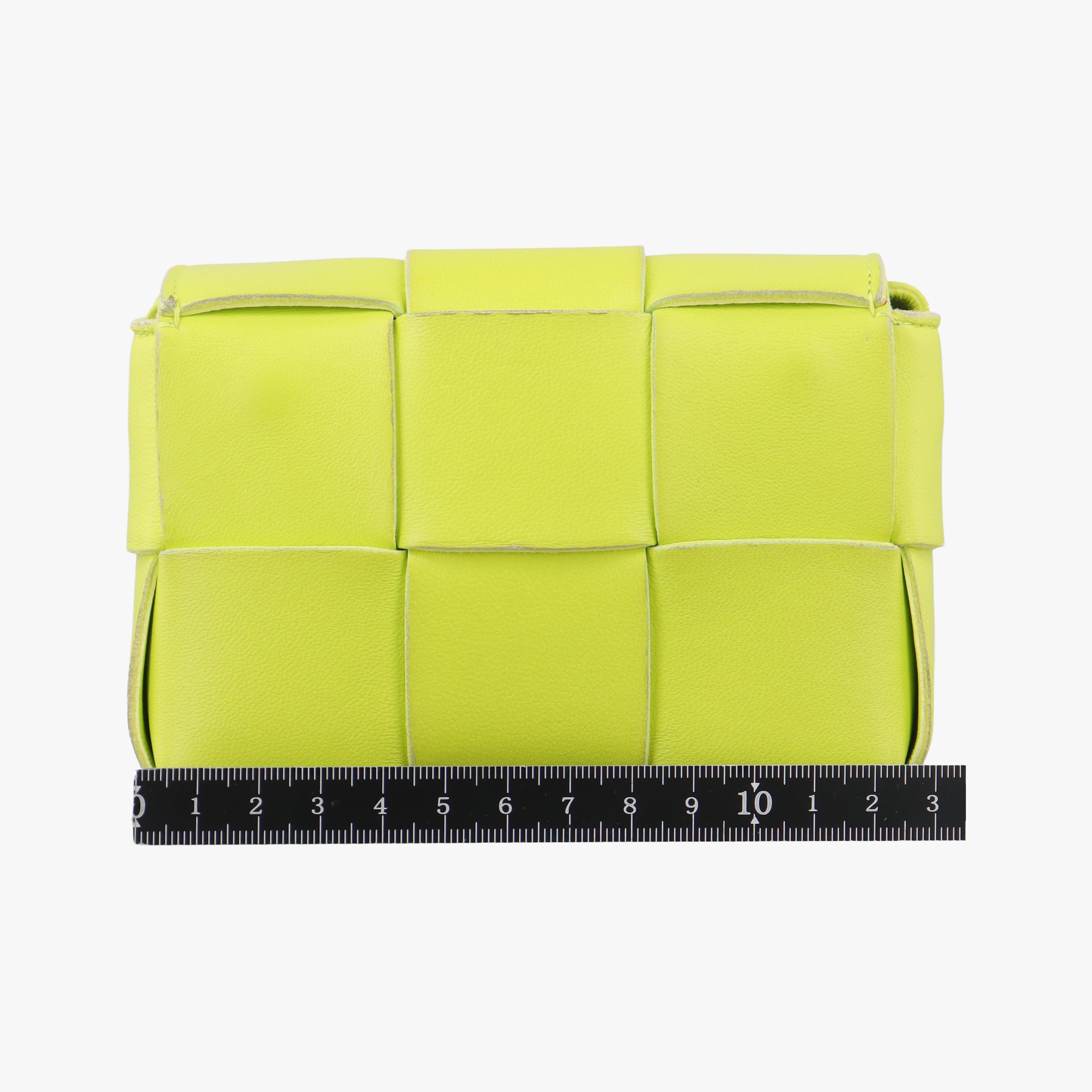 Pre-owned Bottega Veneta cassette yellow lambskin  shoulderbag | stylenewstar