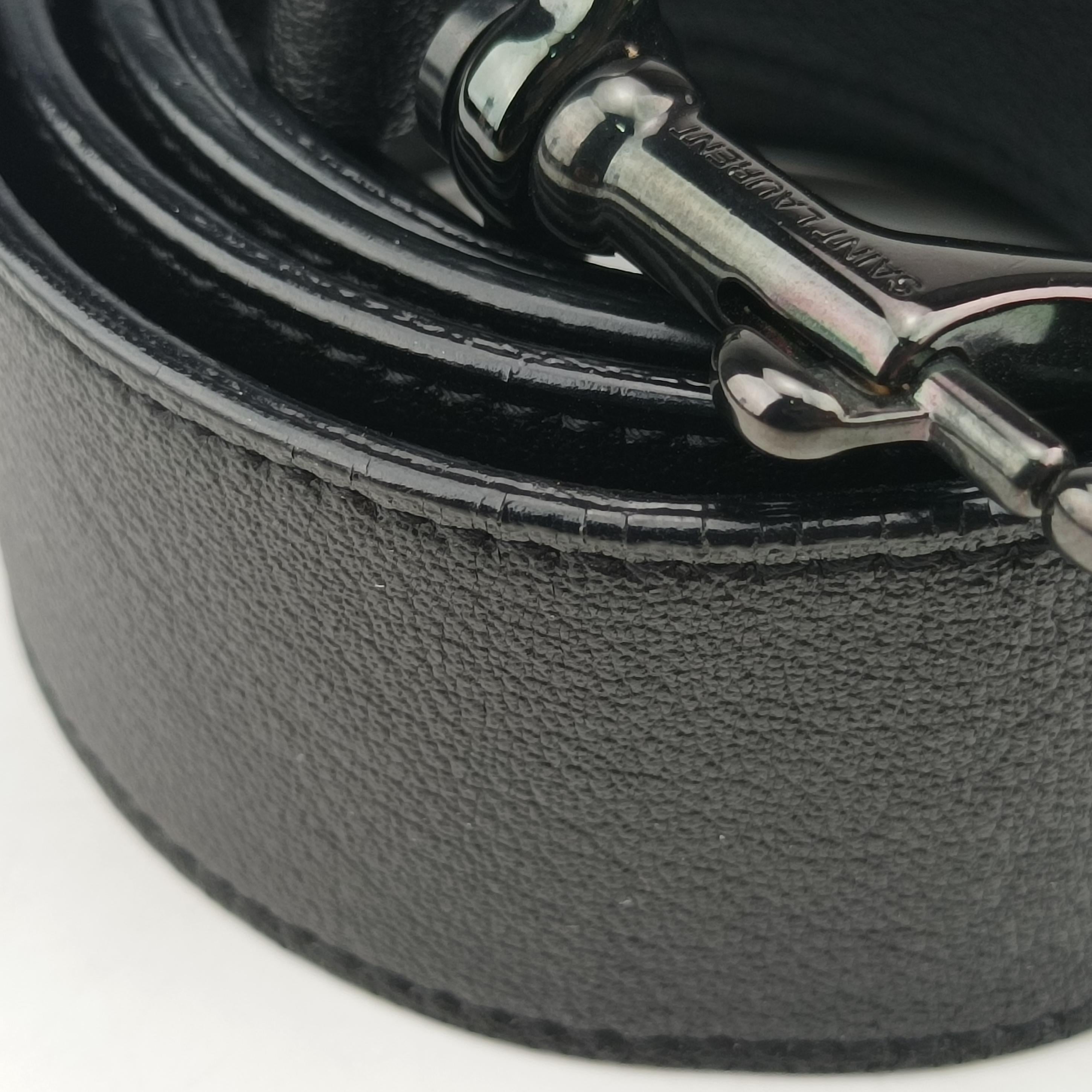 Pre-owned Yves Saint Laurent Bold Black Leather 440606 shoulderbag | stylenewstar