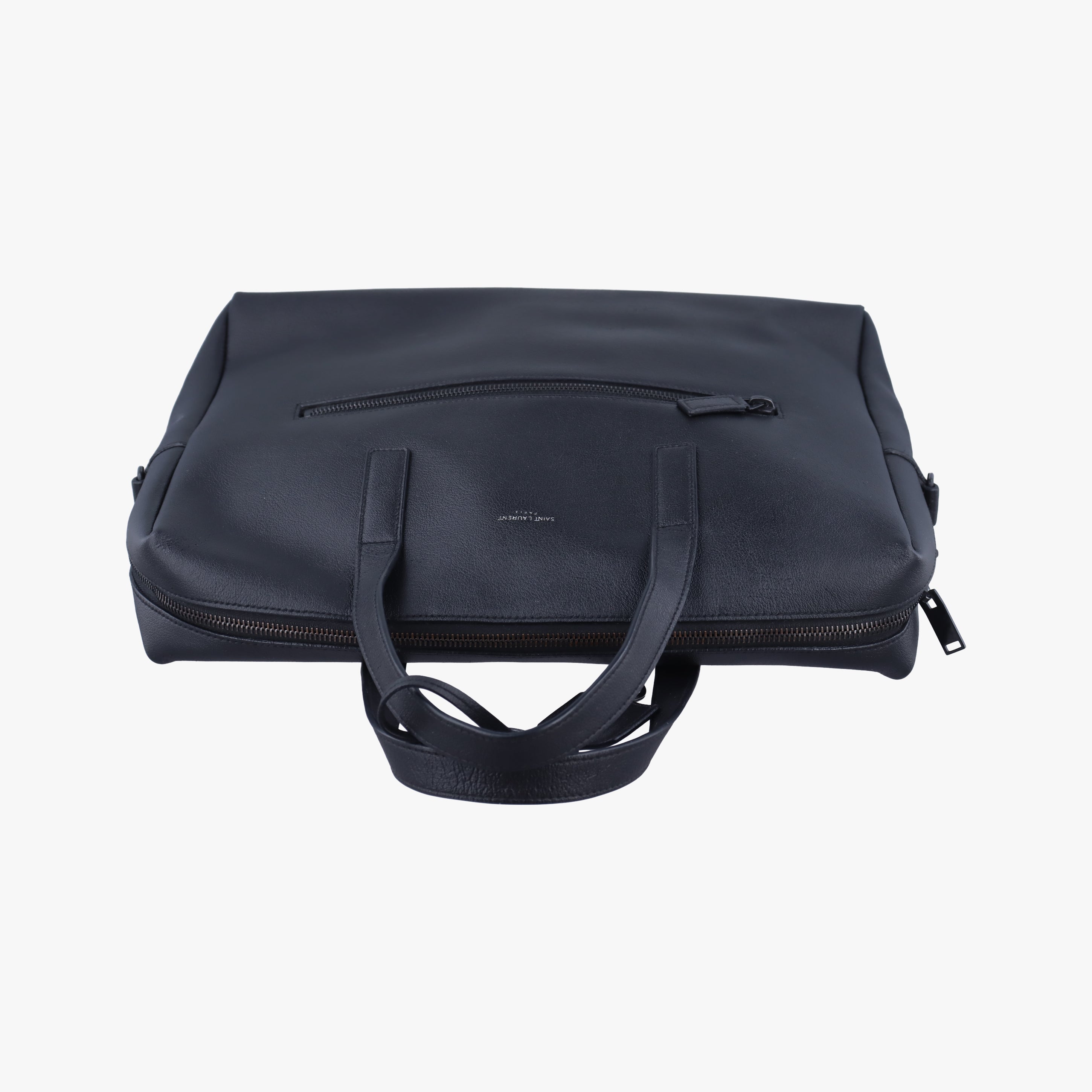 Pre-owned Yves Saint Laurent Bold Black Leather 440606 shoulderbag | stylenewstar