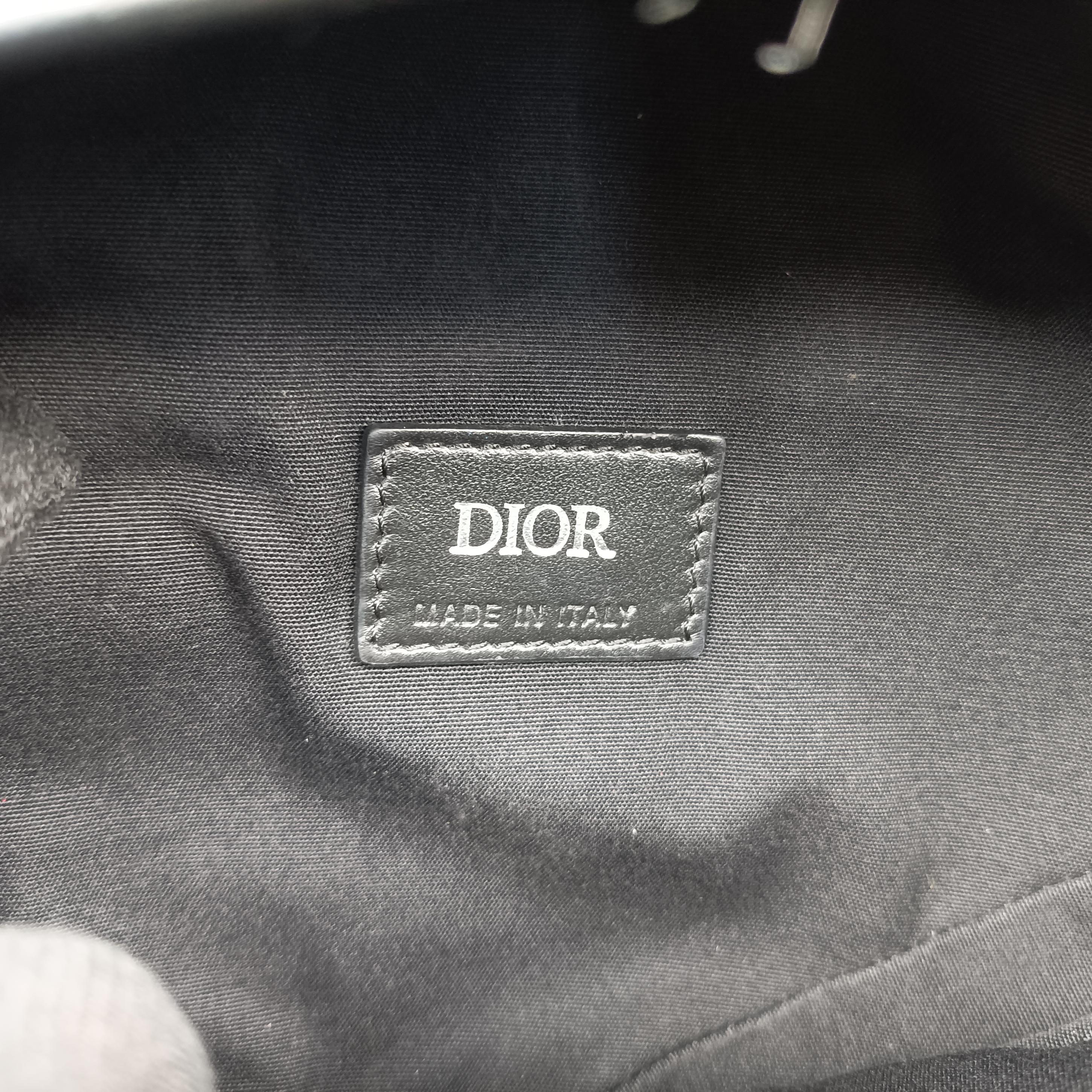 Pre-owned Christian Dior saddle Black leather  crossbodybag | stylenewstar