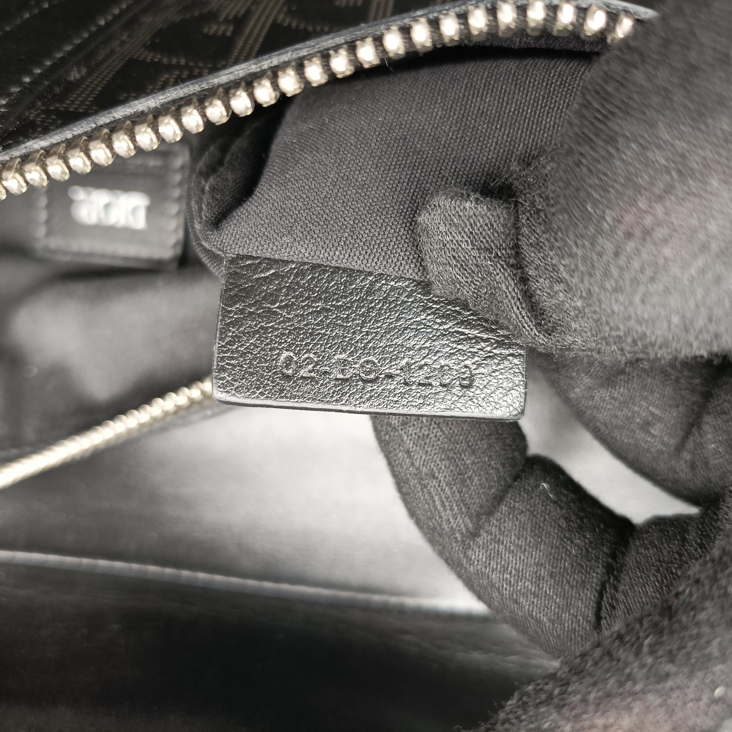 Pre-owned Christian Dior saddle Black leather  crossbodybag | stylenewstar