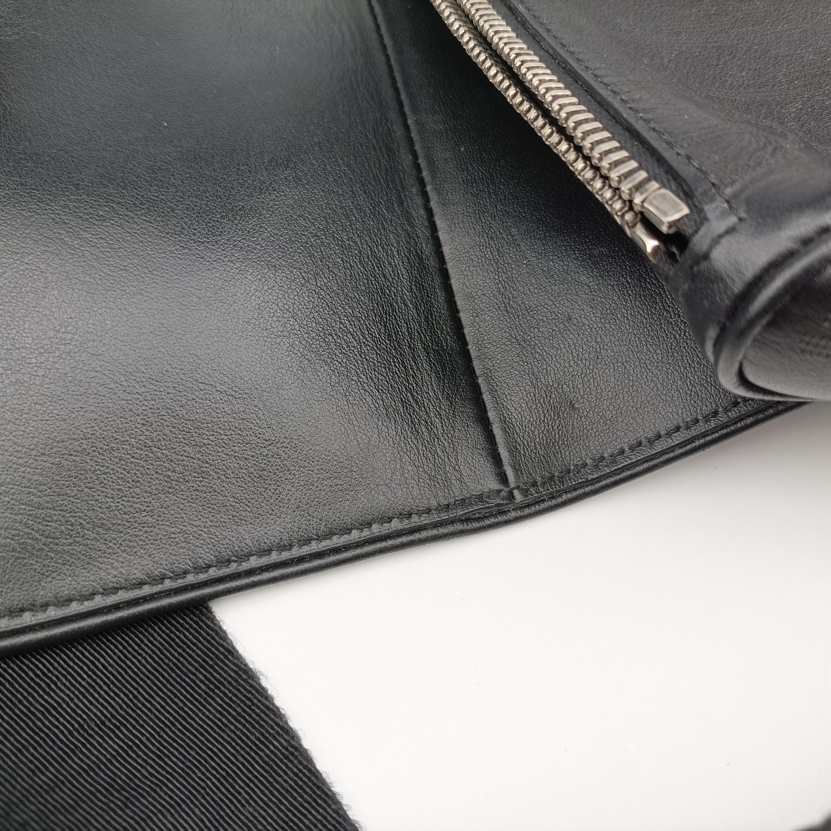Pre-owned Christian Dior saddle Black leather  crossbodybag | stylenewstar