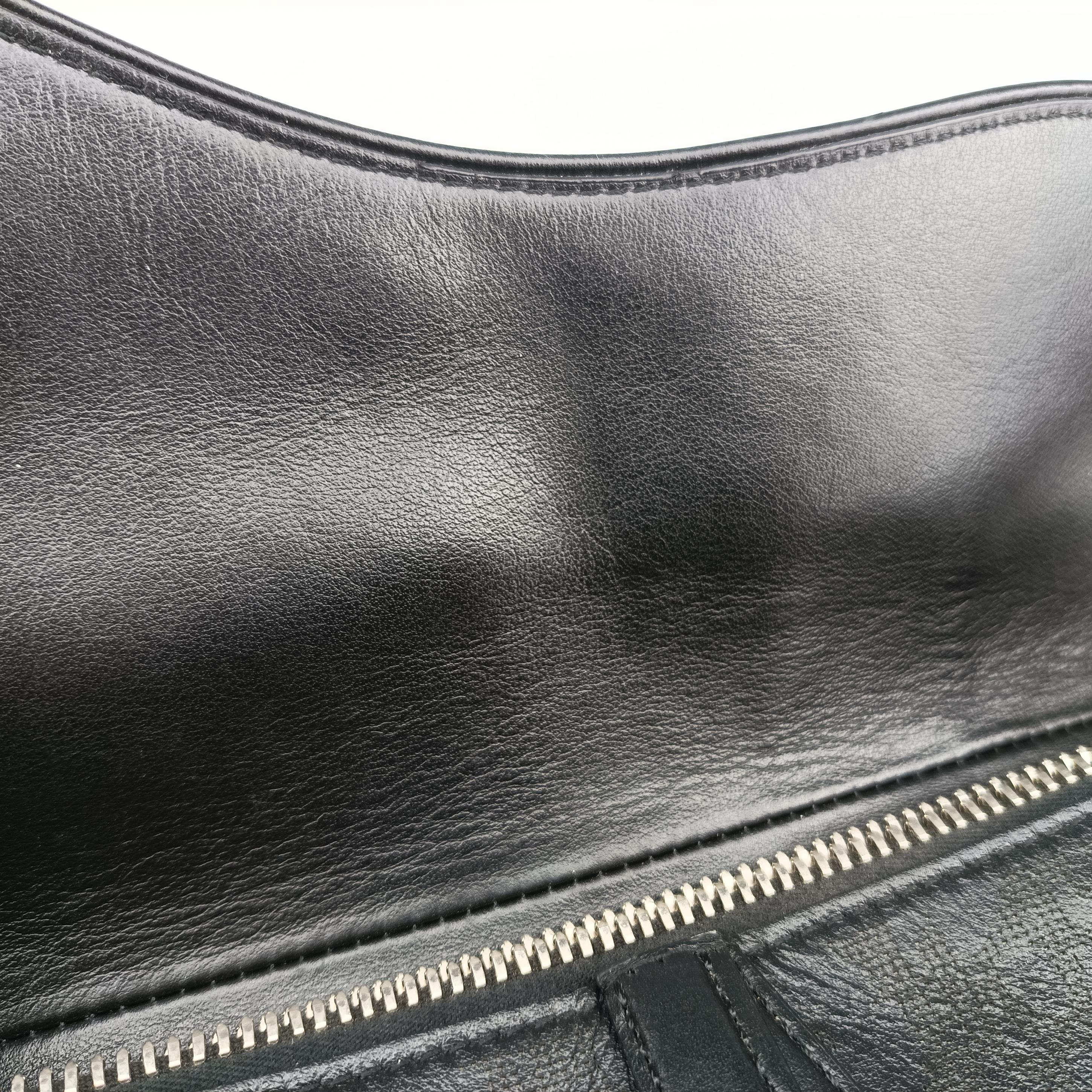 Pre-owned Christian Dior saddle Black leather  crossbodybag | stylenewstar