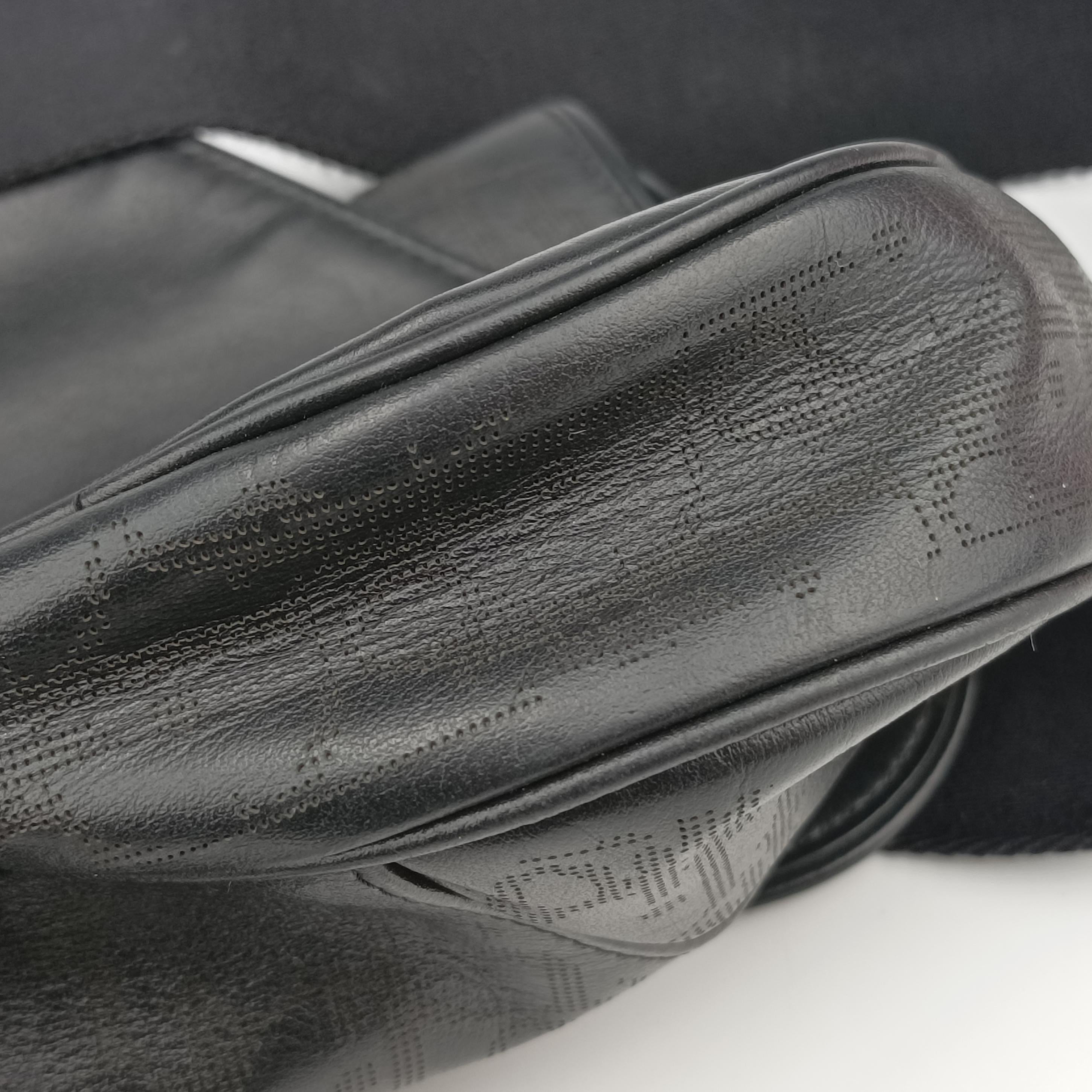 Pre-owned Christian Dior saddle Black leather  crossbodybag | stylenewstar