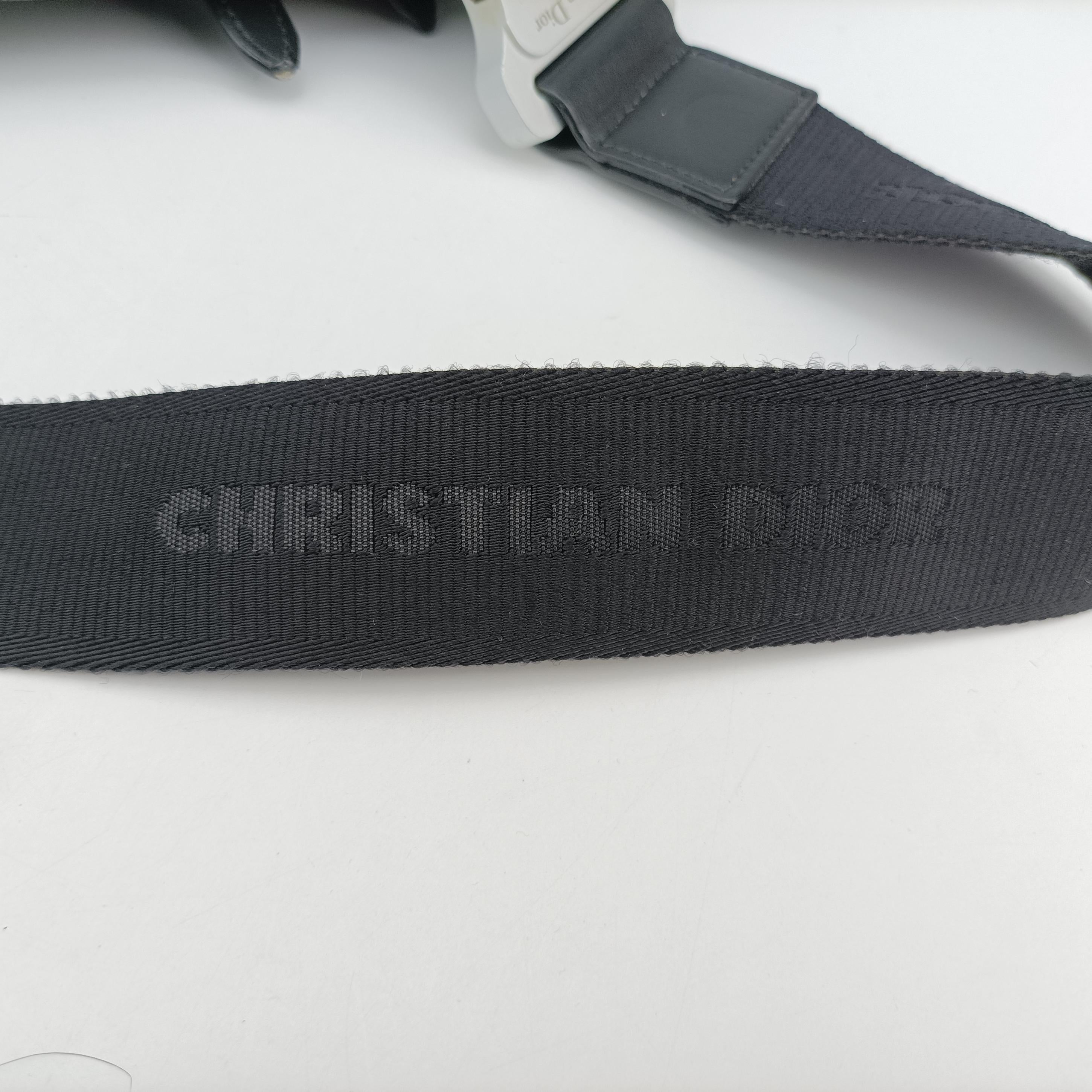 Pre-owned Christian Dior saddle Black leather  crossbodybag | stylenewstar
