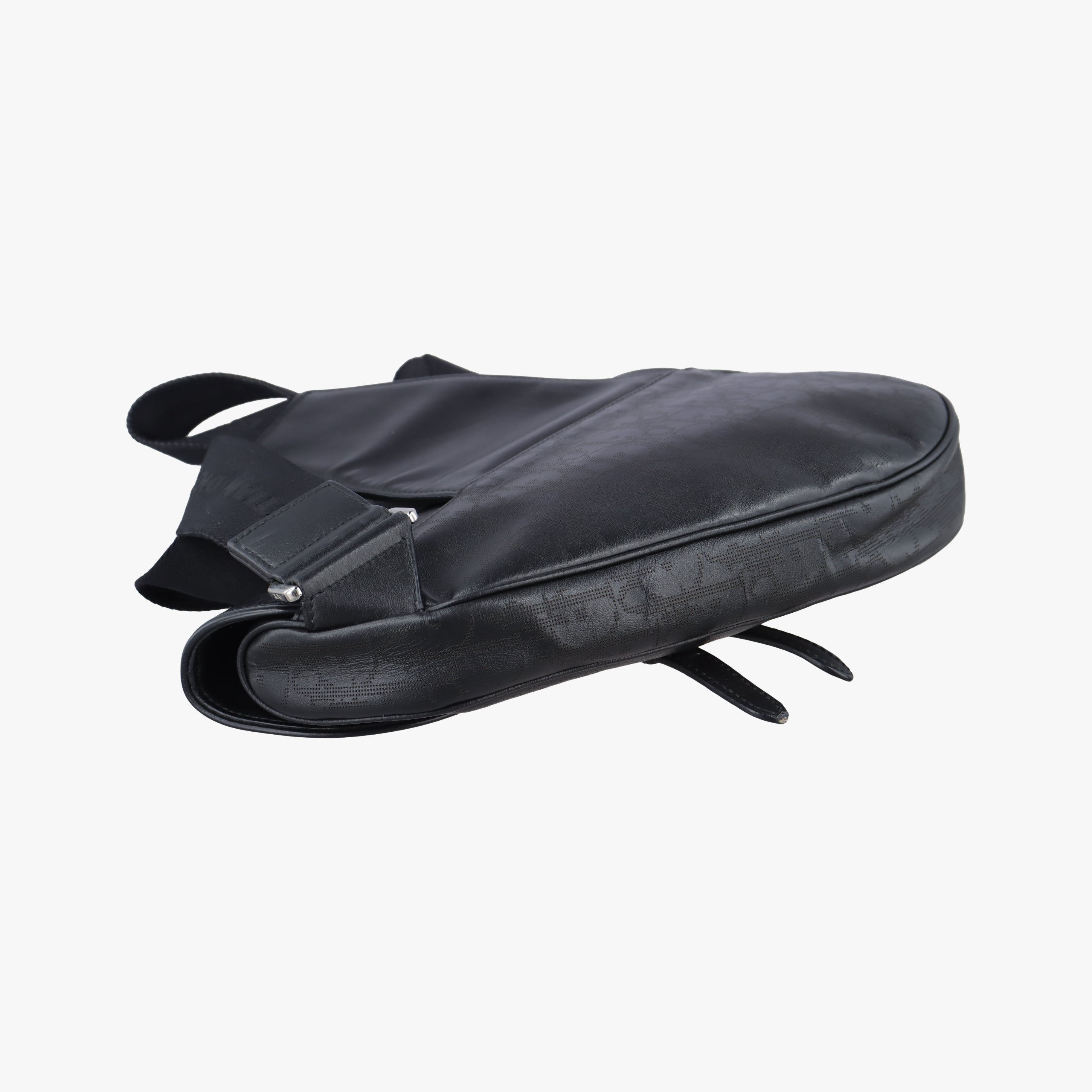 Pre-owned Christian Dior saddle Black leather  crossbodybag | stylenewstar