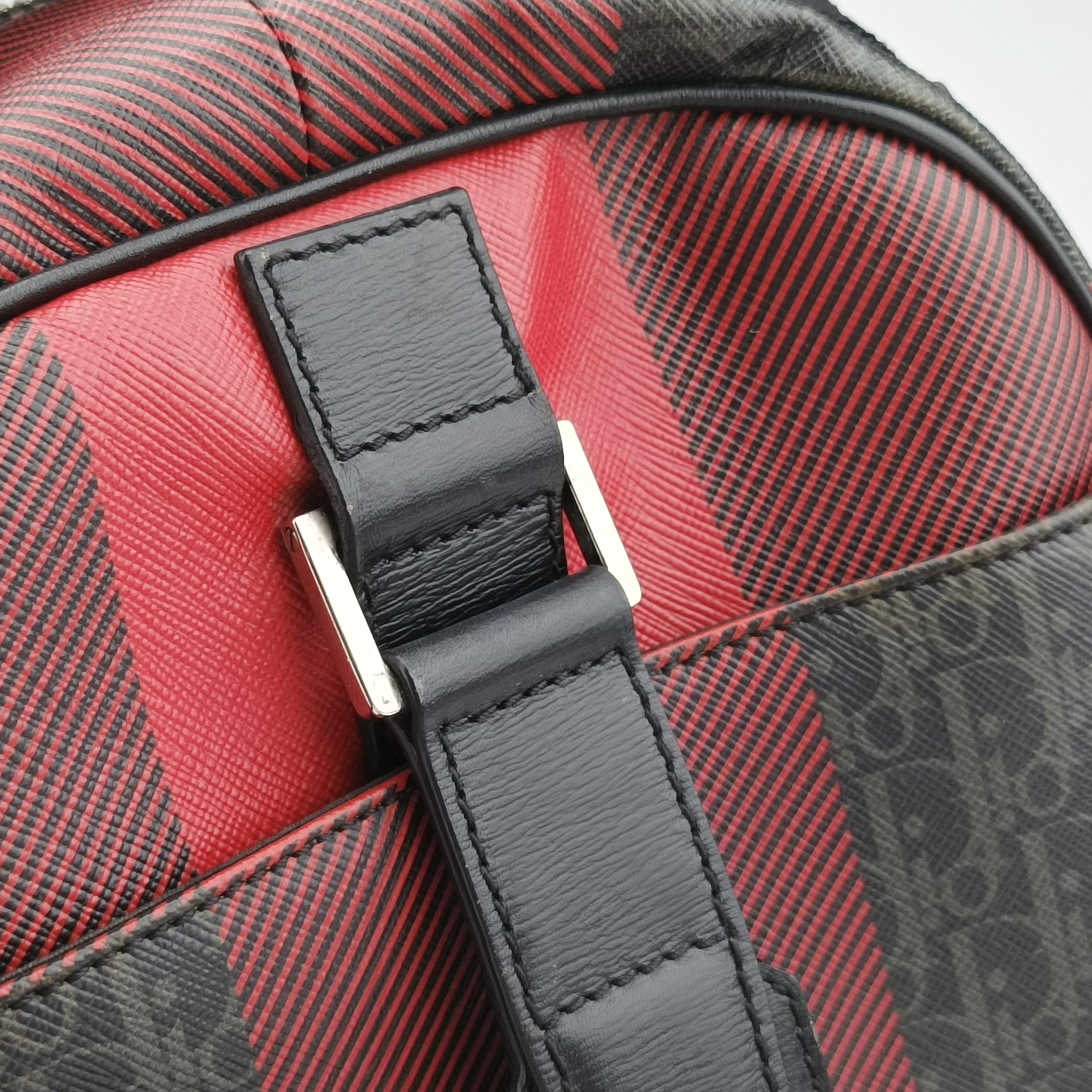 Pre-owned Dior Homme Homme Checker Oblique Multicolour PVC coated canvas  crossbodybag | stylenewstar