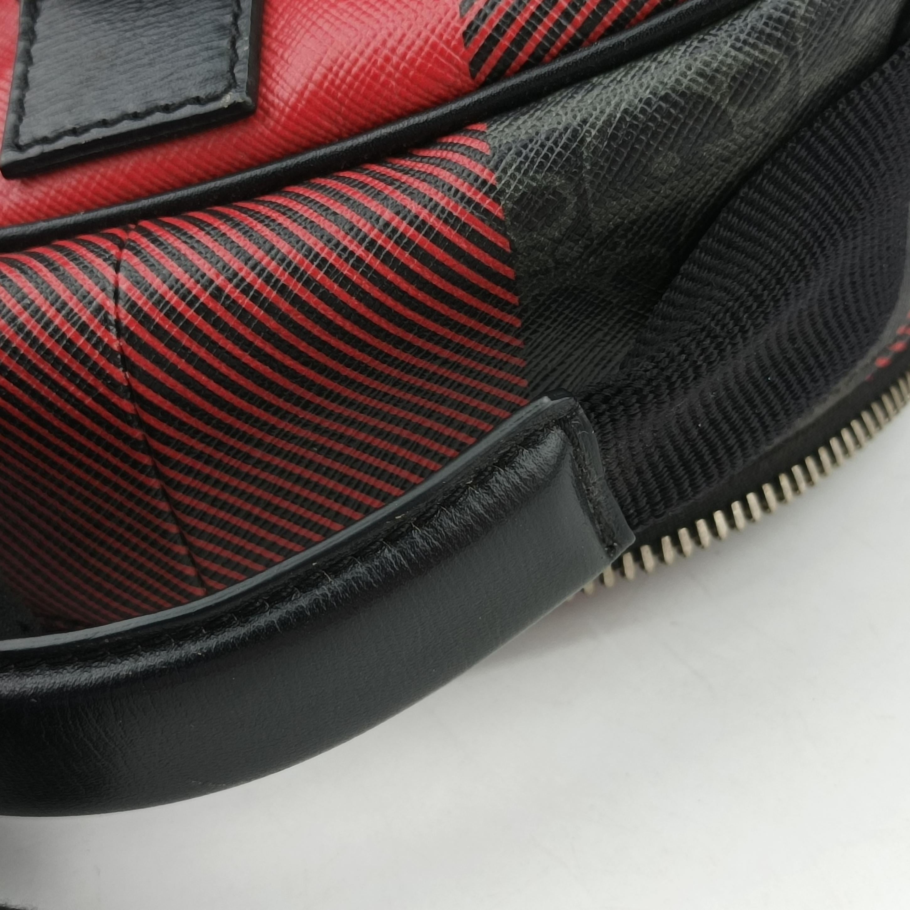 Pre-owned Dior Homme Homme Checker Oblique Multicolour PVC coated canvas  crossbodybag | stylenewstar