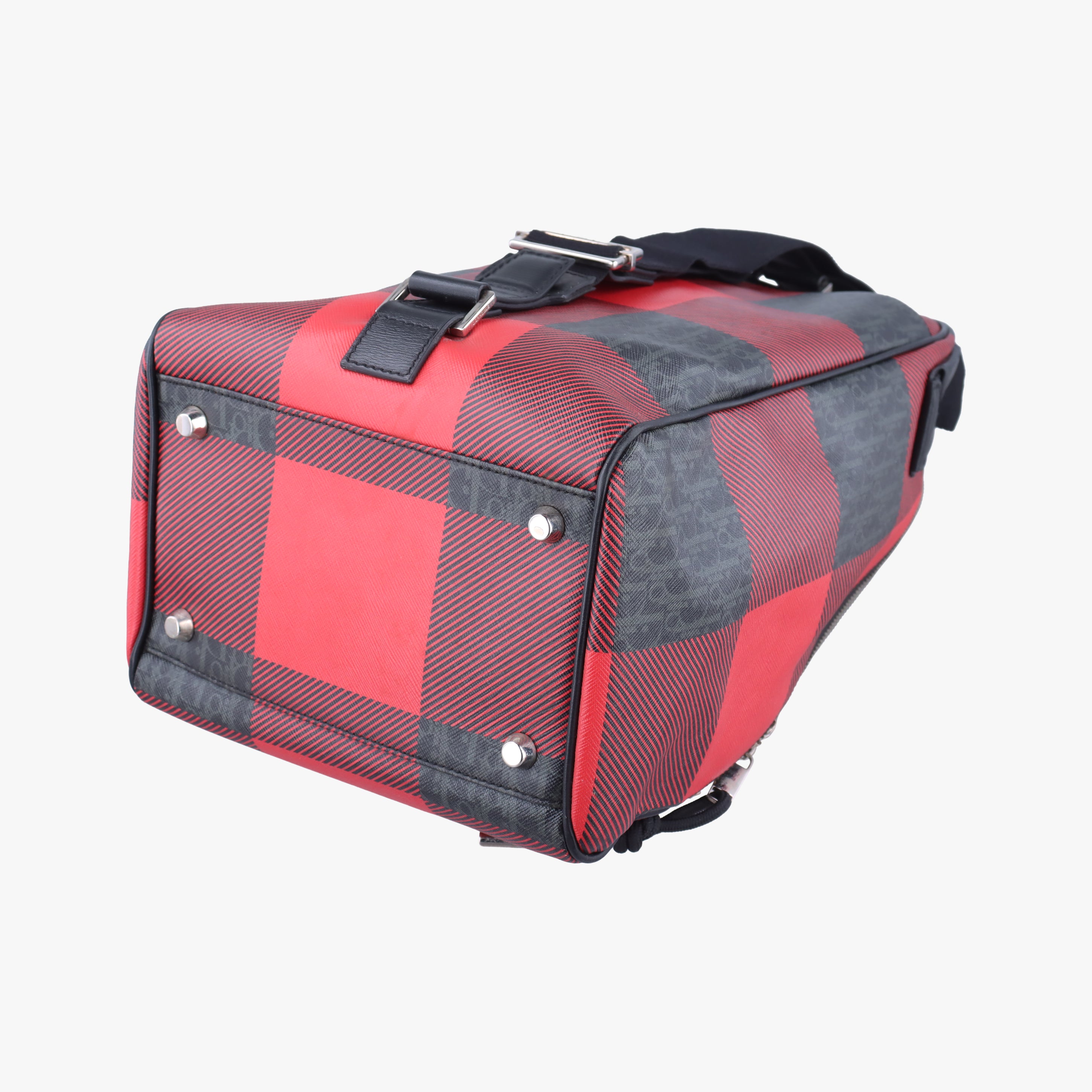 Pre-owned Dior Homme Homme Checker Oblique Multicolour PVC coated canvas  crossbodybag | stylenewstar