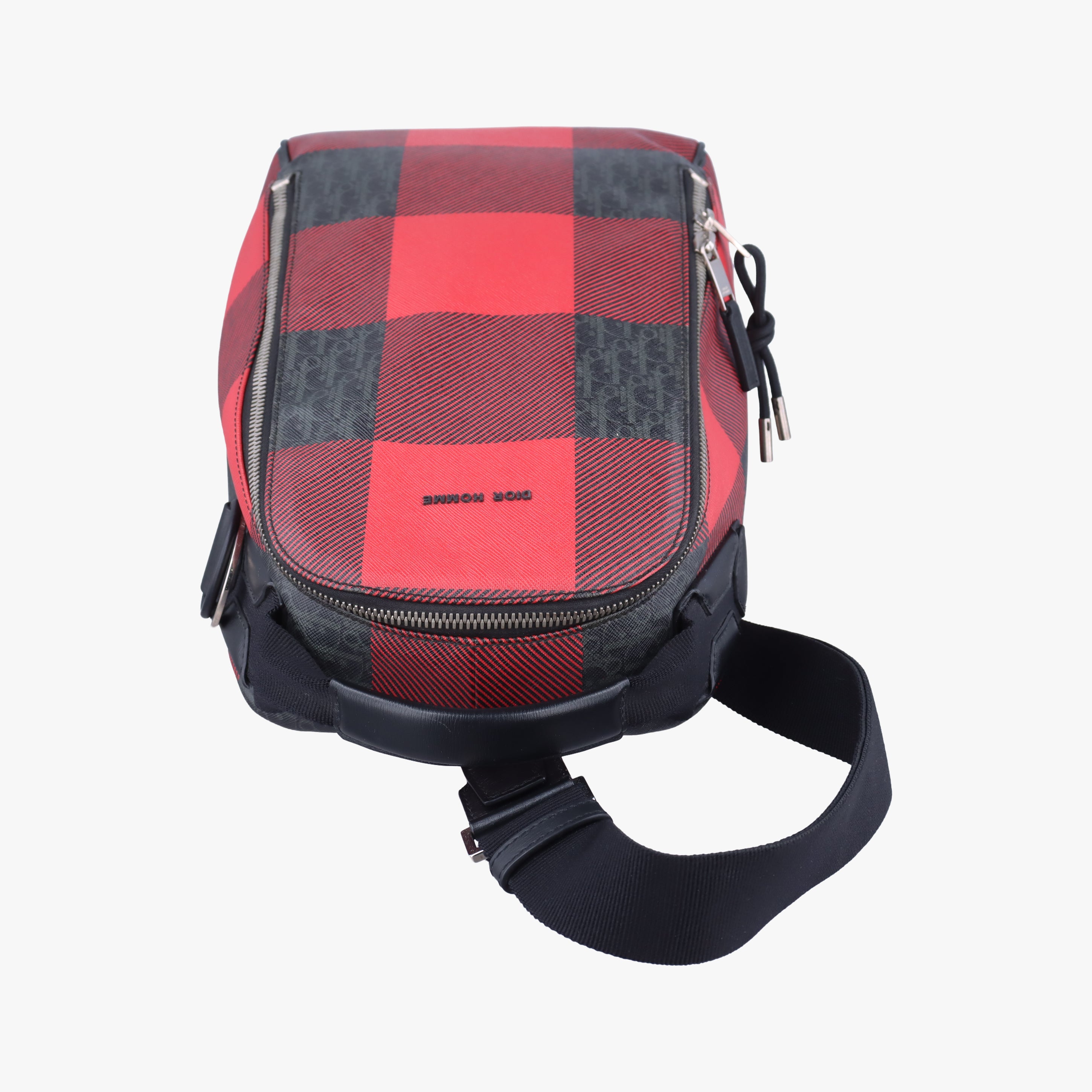 Pre-owned Dior Homme Homme Checker Oblique Multicolour PVC coated canvas  crossbodybag | stylenewstar