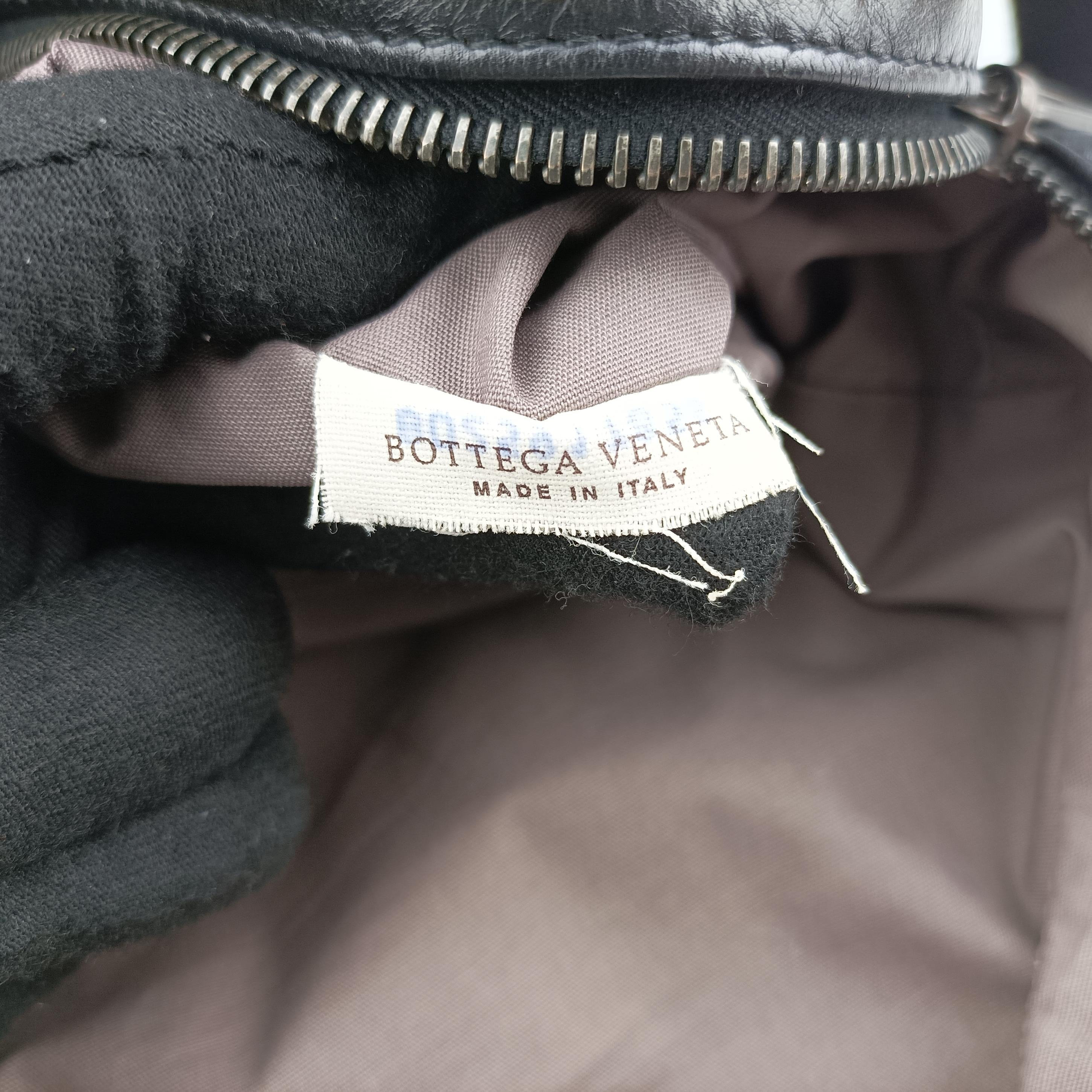 Pre-owned Bottega Veneta Intrecciato Black lambskin  bum bag/waist bag | stylenewstar