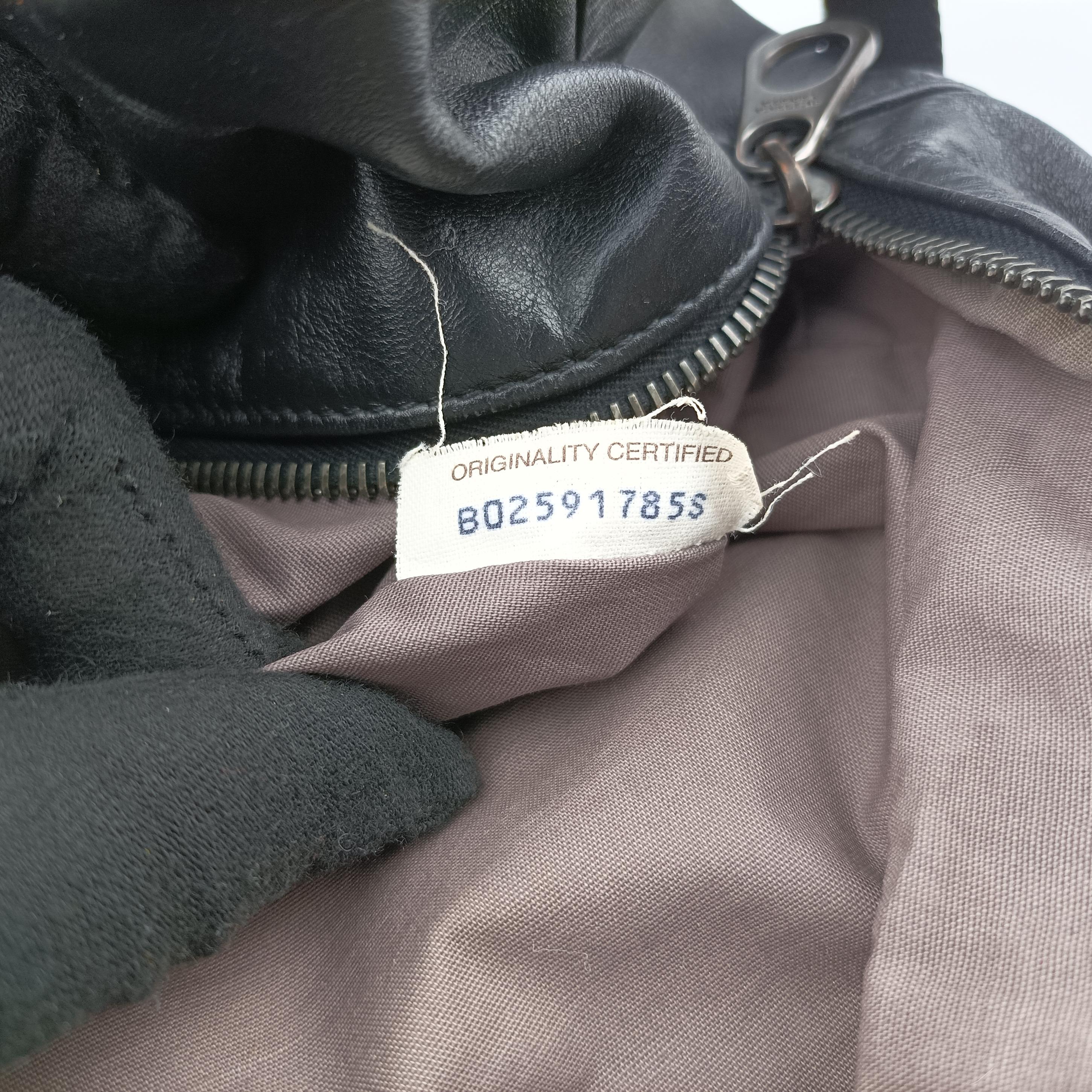 Pre-owned Bottega Veneta Intrecciato Black lambskin  bum bag/waist bag | stylenewstar