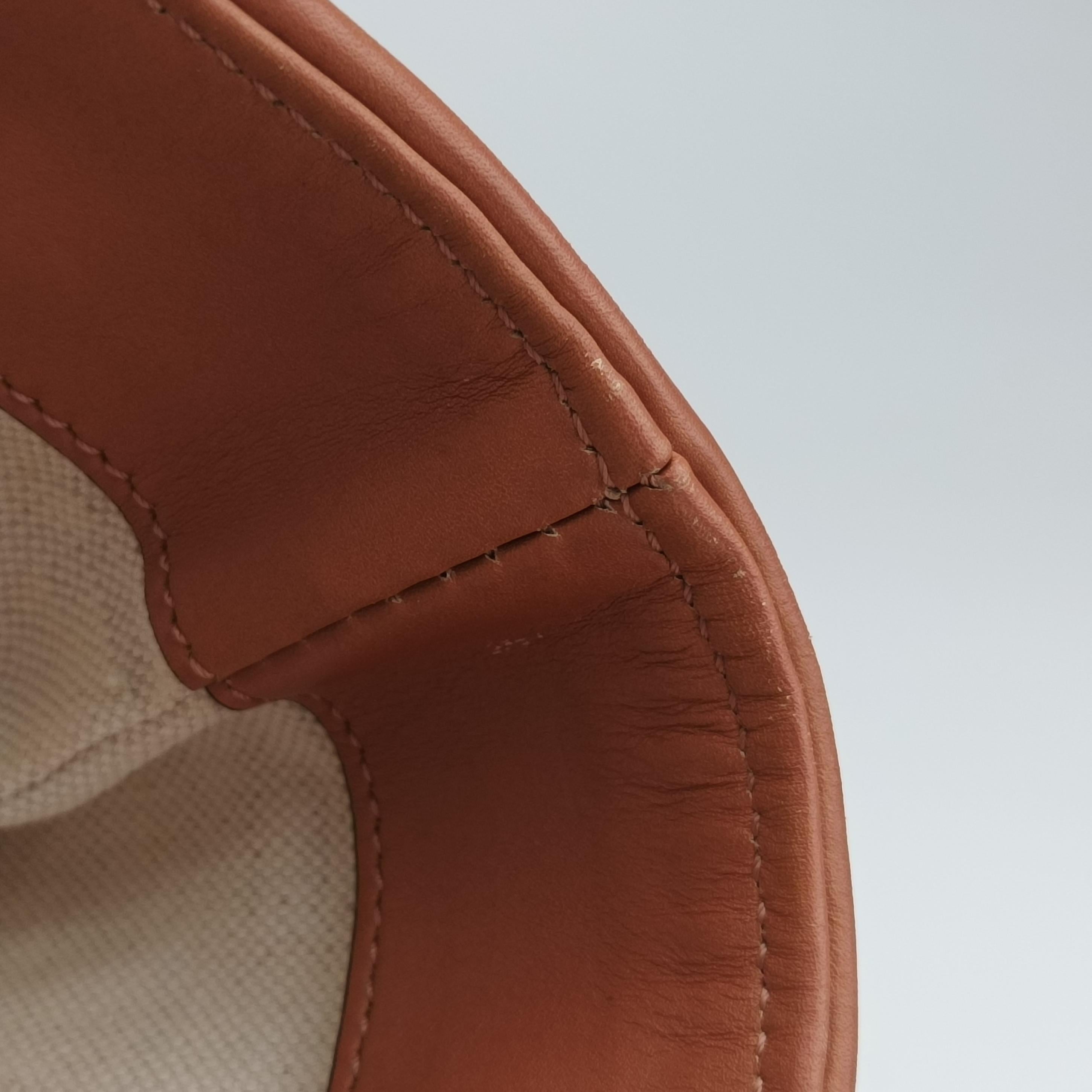 Secondhand Gucci Heart Bit charm Brown×orange canvas×leather 269956 handbag | stylenewstar