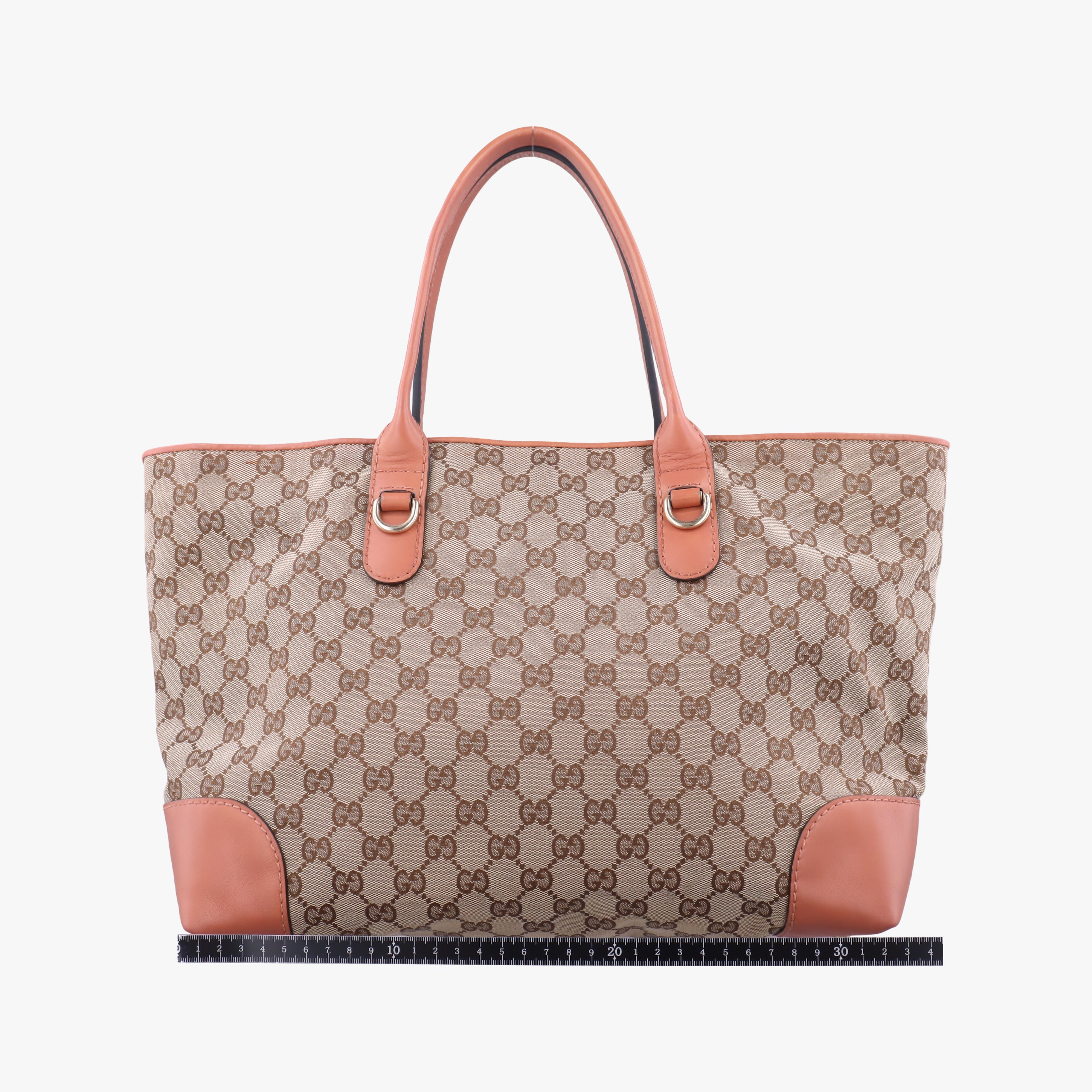 Secondhand Gucci Heart Bit charm Brown×orange canvas×leather 269956 handbag | stylenewstar