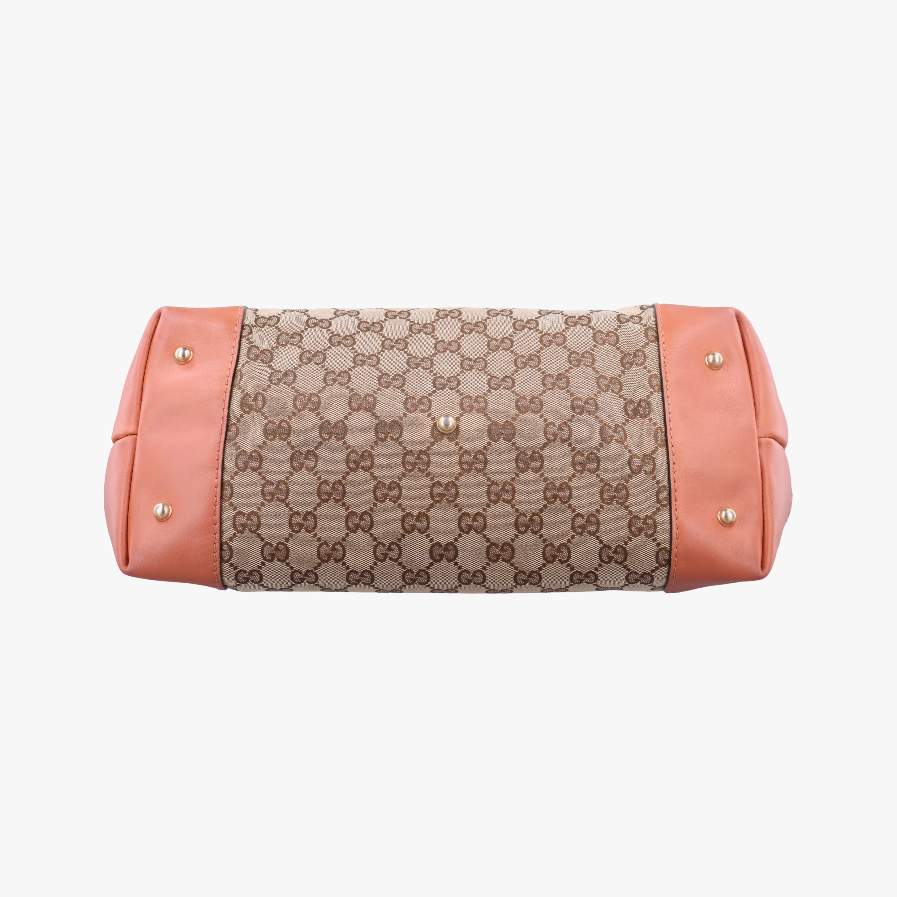 Secondhand Gucci Heart Bit charm Brown×orange canvas×leather 269956 handbag | stylenewstar