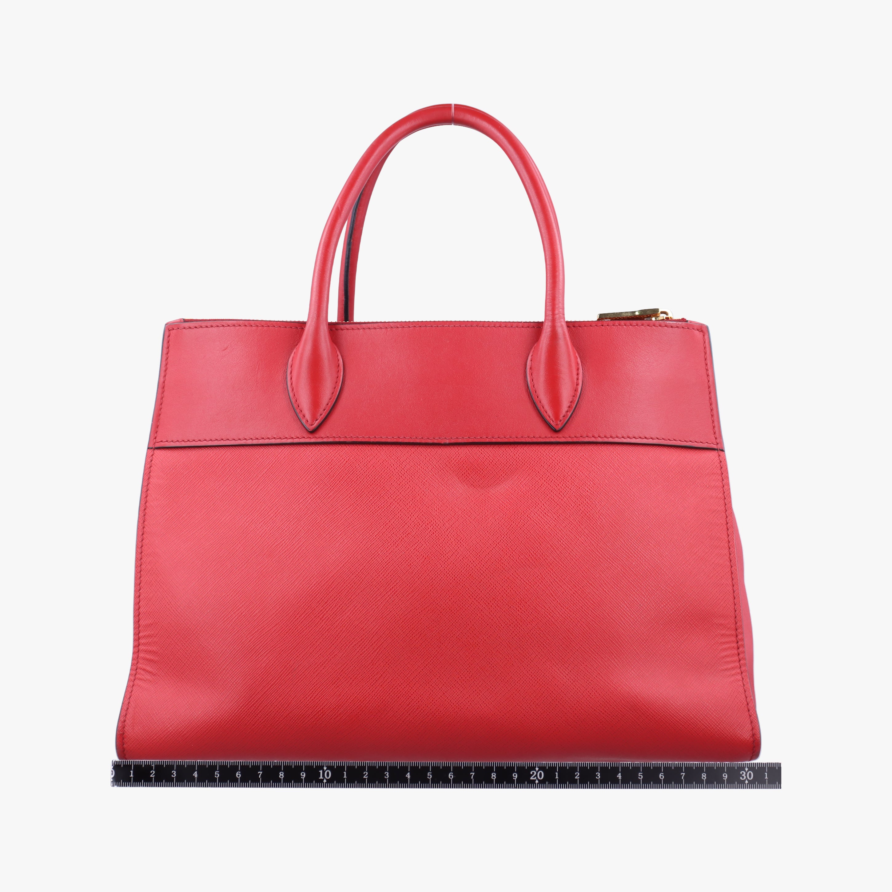 Pre-owned Prada Paradigm Red SAFFIANO Leather 1BA130 shoulderbag | stylenewstar