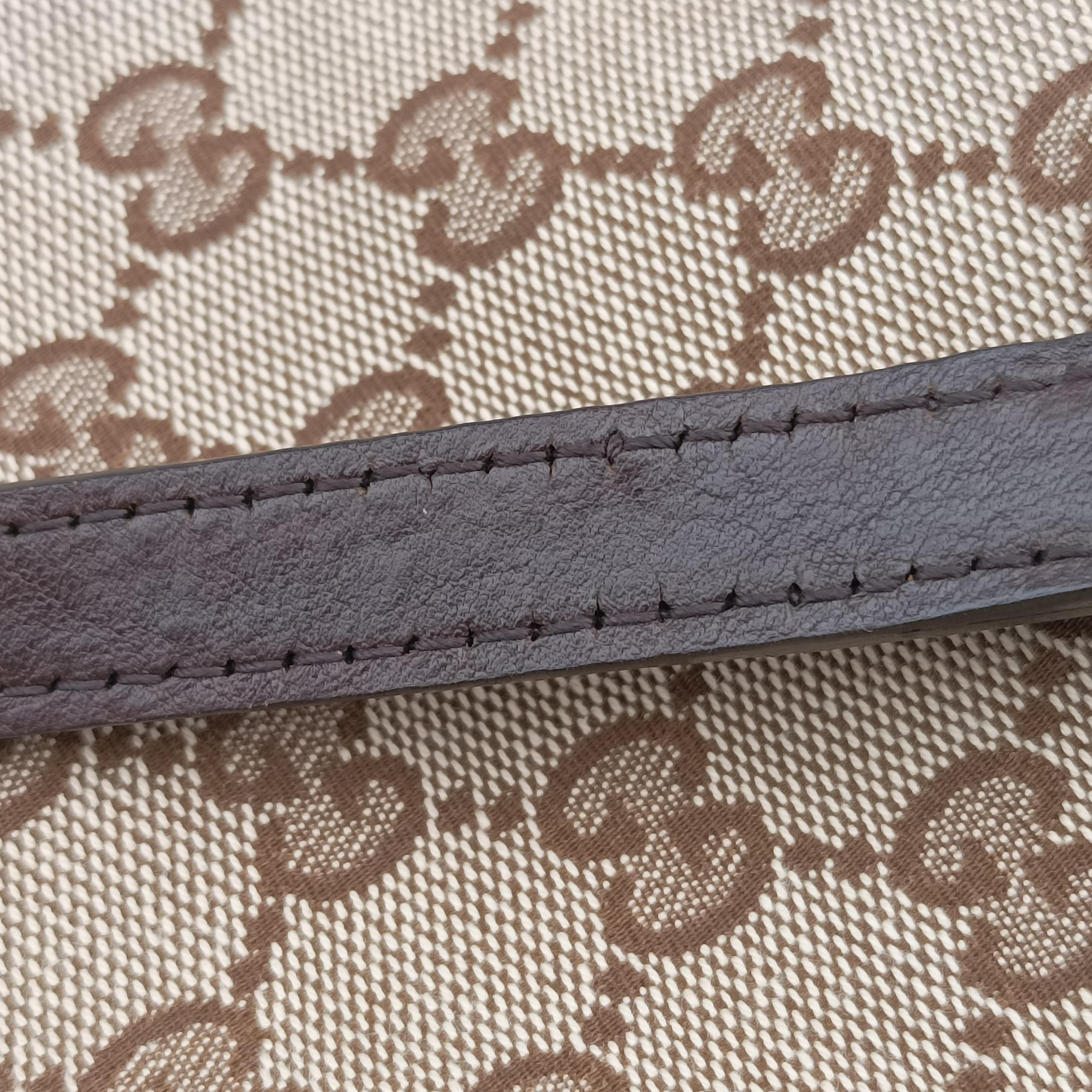 Pre-owned Gucci GG Supreme Brown canvas×leather 247236 shoulderbag | stylenewstar