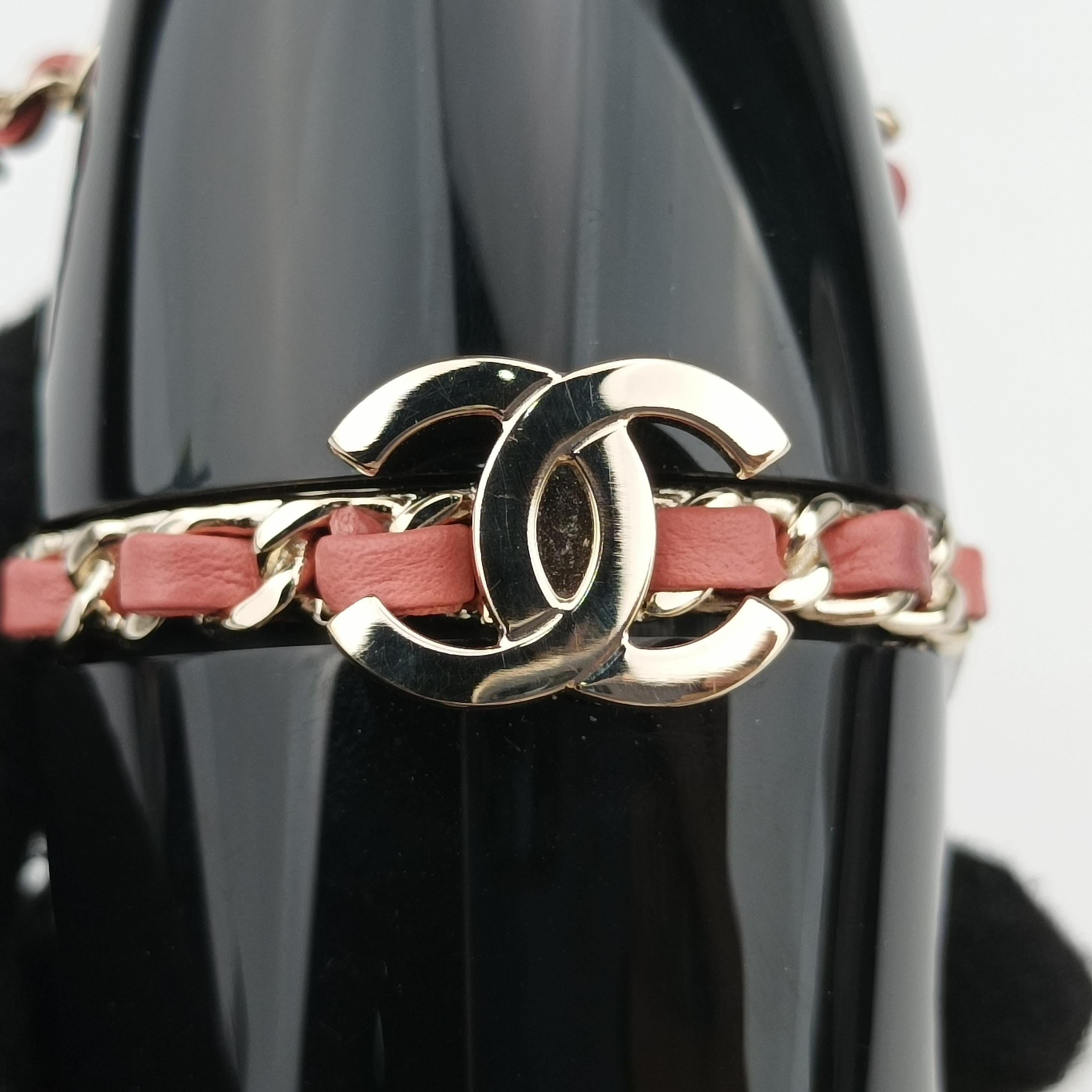 Pre-owned Chanel Coco Mark Lucite Lipstick Case On Chain Black plastic  shoulderbag | stylenewstar