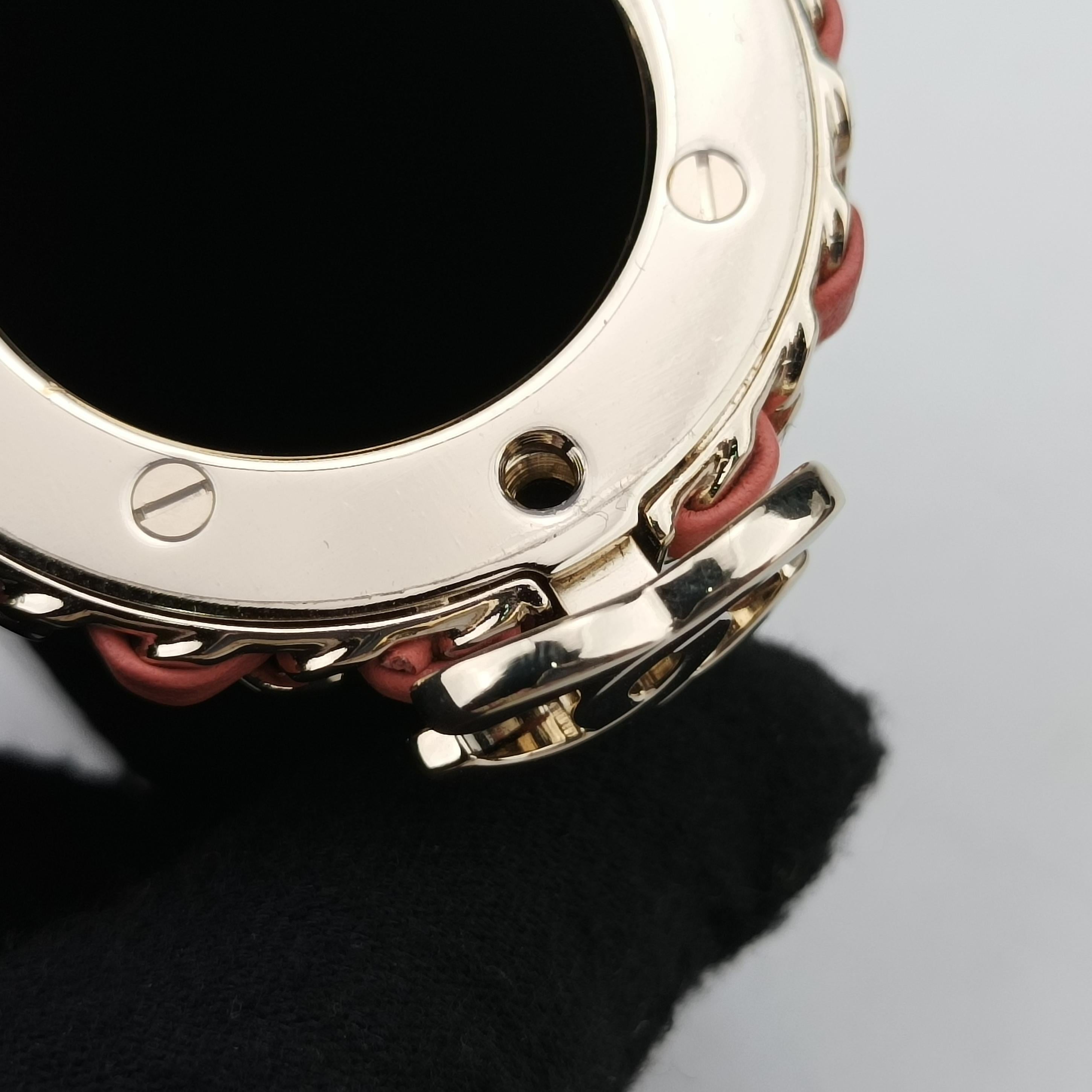 Pre-owned Chanel Coco Mark Lucite Lipstick Case On Chain Black plastic  shoulderbag | stylenewstar