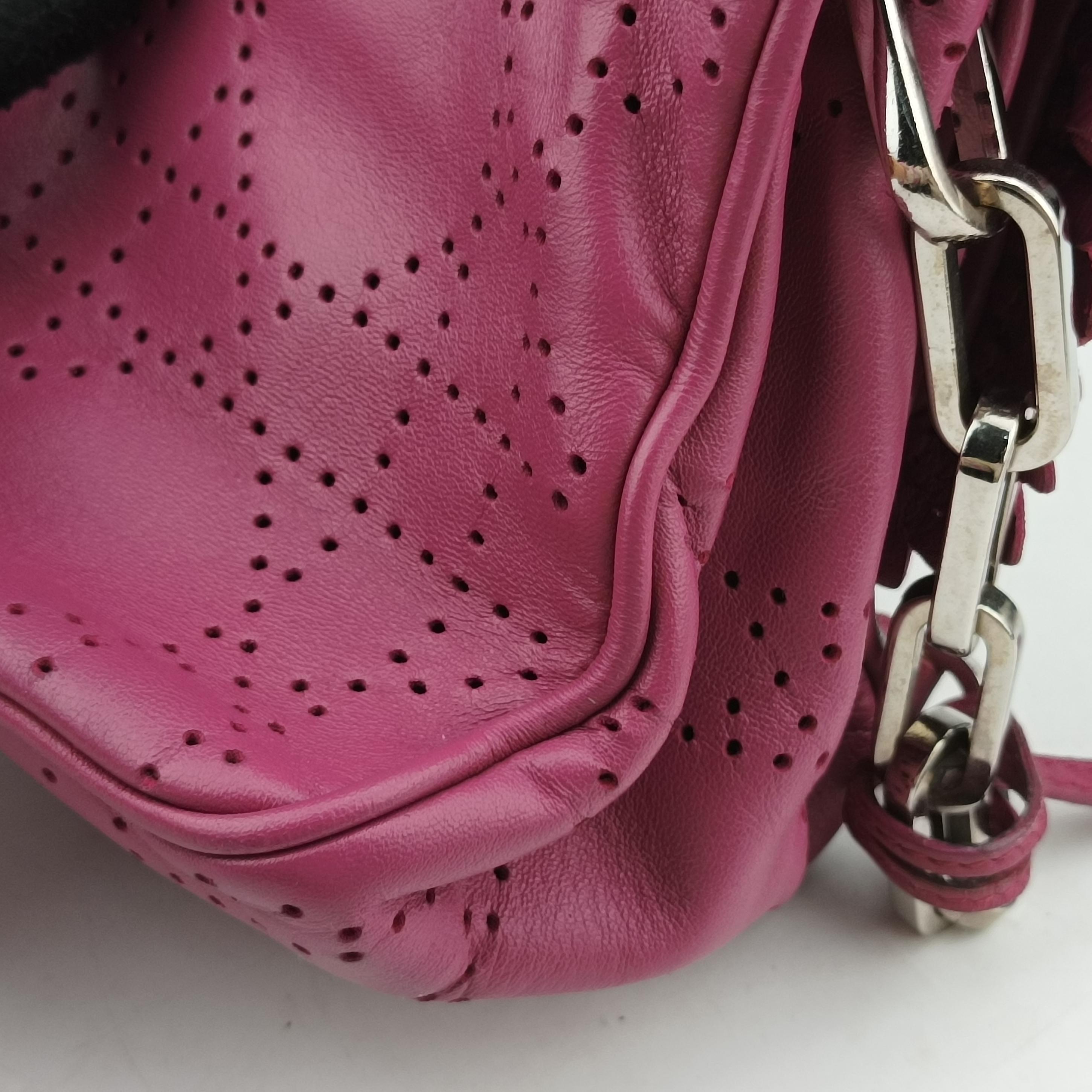 Pre-owned Christian Dior New Rock Purple Leather  shoulderbag | stylenewstar